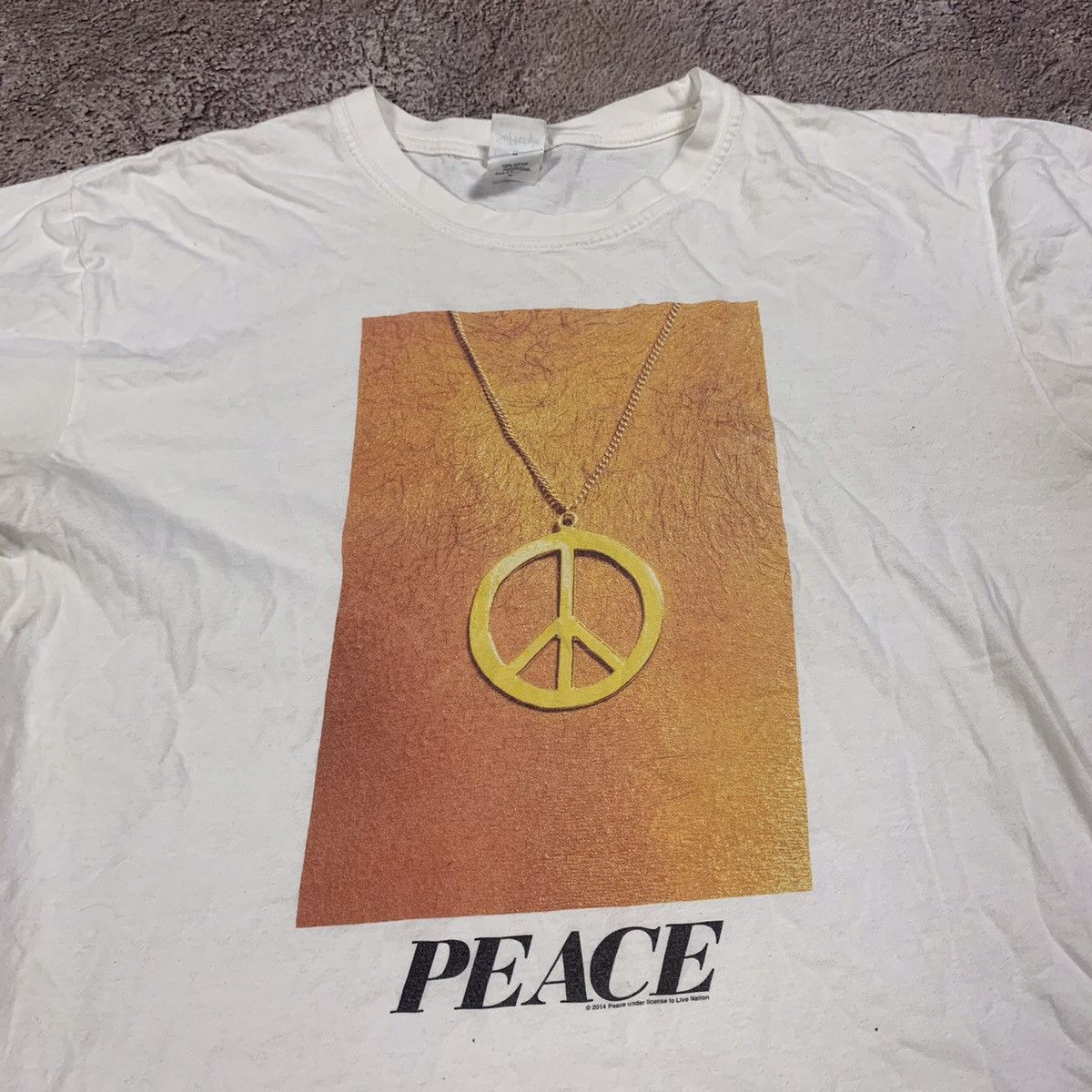 Vintage Vintage 90s Peace Graphic Tee Sun Faded Indie Y2K Slim M Size US M / EU 48-50 / 2 - 4 Thumbnail