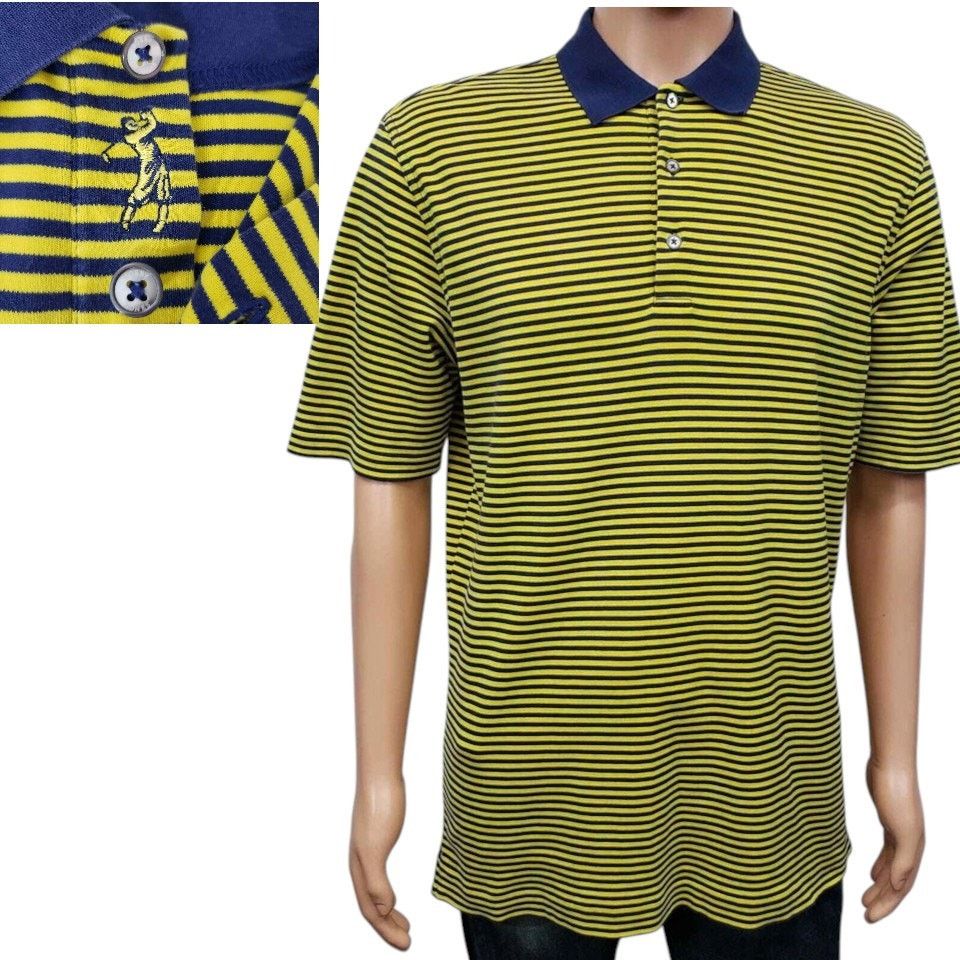 Bobby Jones Bobby Jones Polo Peruvian Pima Cotton Golfer Placket Striped Size US M / EU 48-50 / 2 - 2 Thumbnail