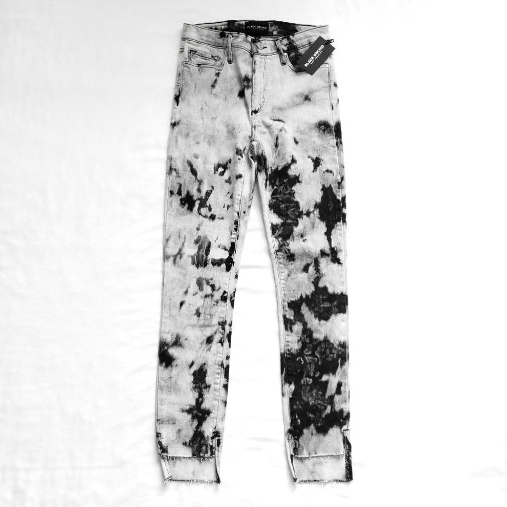 BLACK ORCHID BLUE AND WHITE TIE DYE JEANS WOMEN 31
