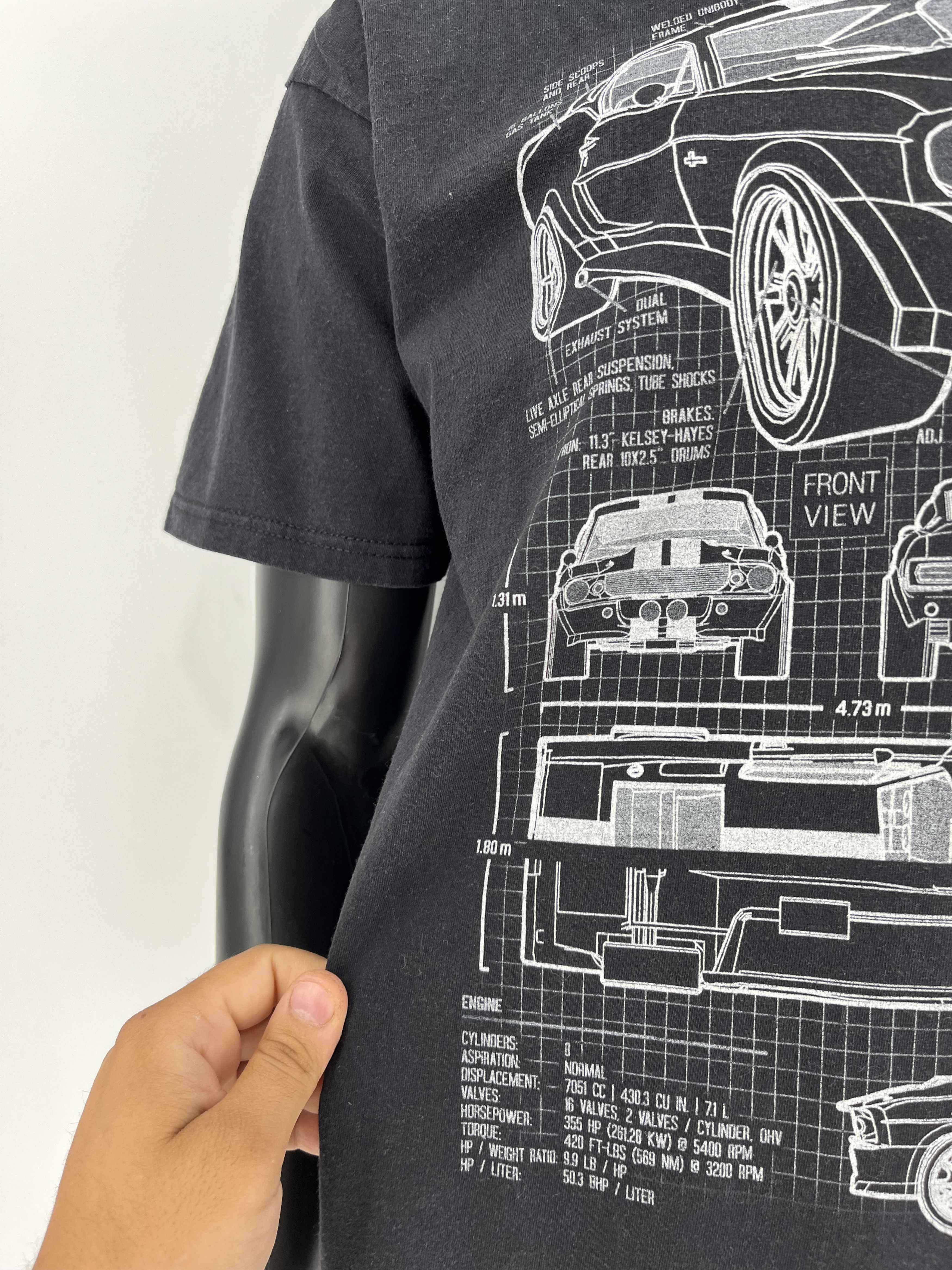 Other ➕ =Vintage Y2K Cool Fade Shelby GT500 Muscle Car T-Shirt USA Size US L / EU 52-54 / 3 - 8 Thumbnail