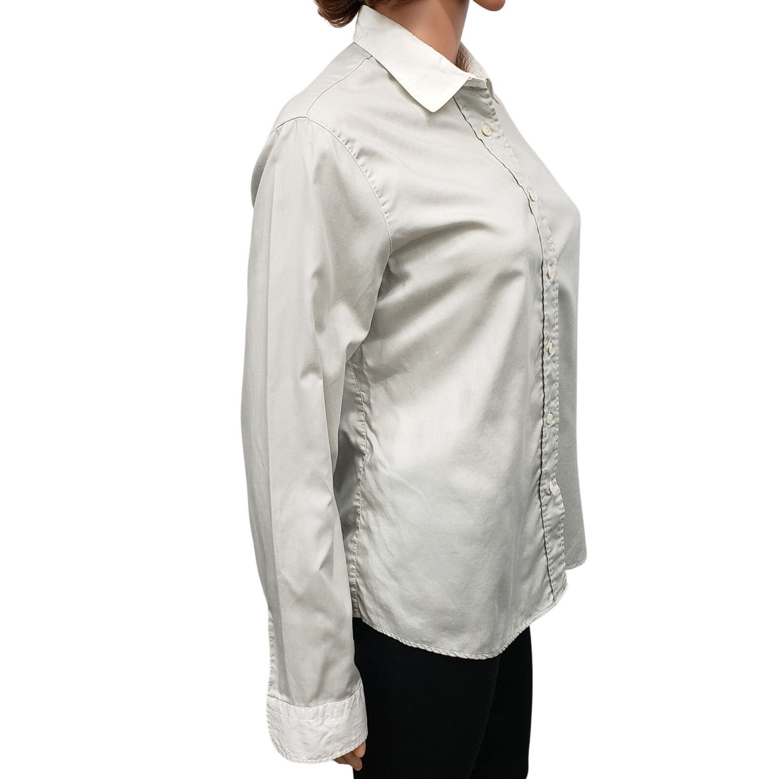 Amina Rubinacci Amina Rubinacci Napoli Shirt Made in Italy Two-tone L/S M Size M / US 6-8 / IT 42-44 - 5 Thumbnail