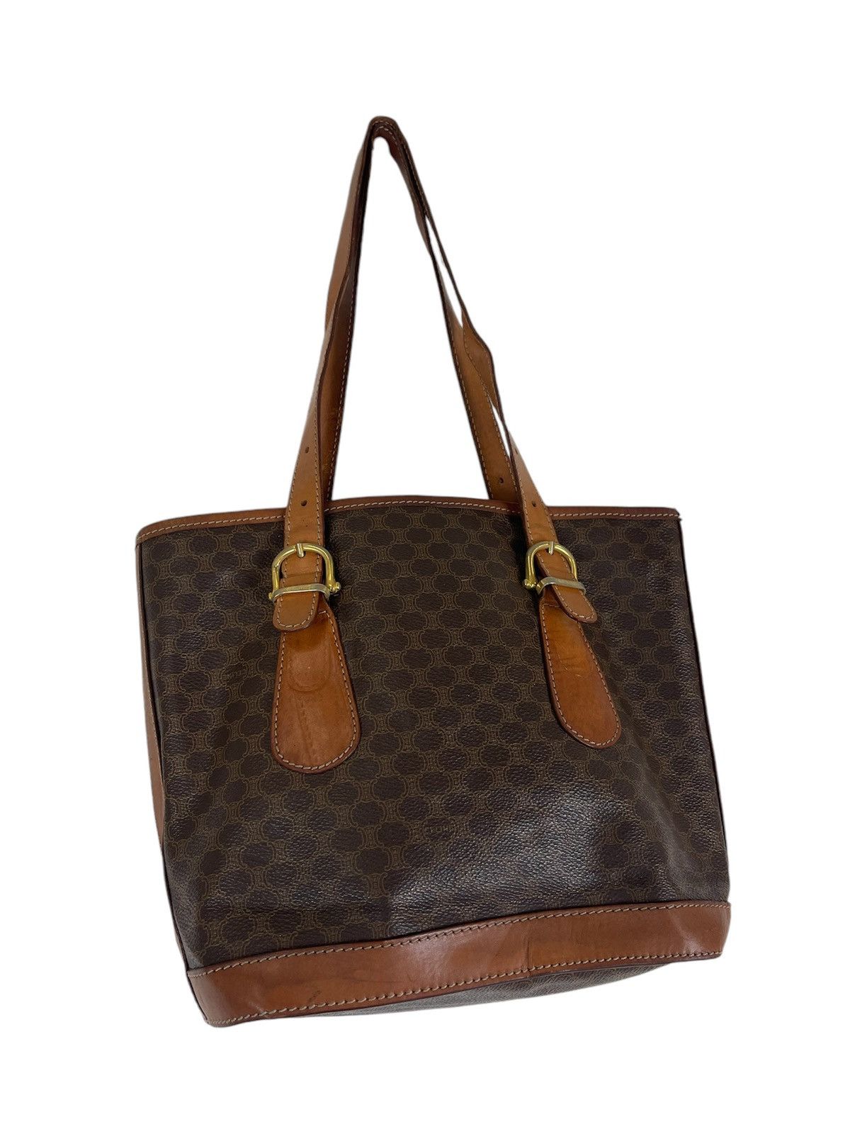CELINE MACADAM BUCKET BAG