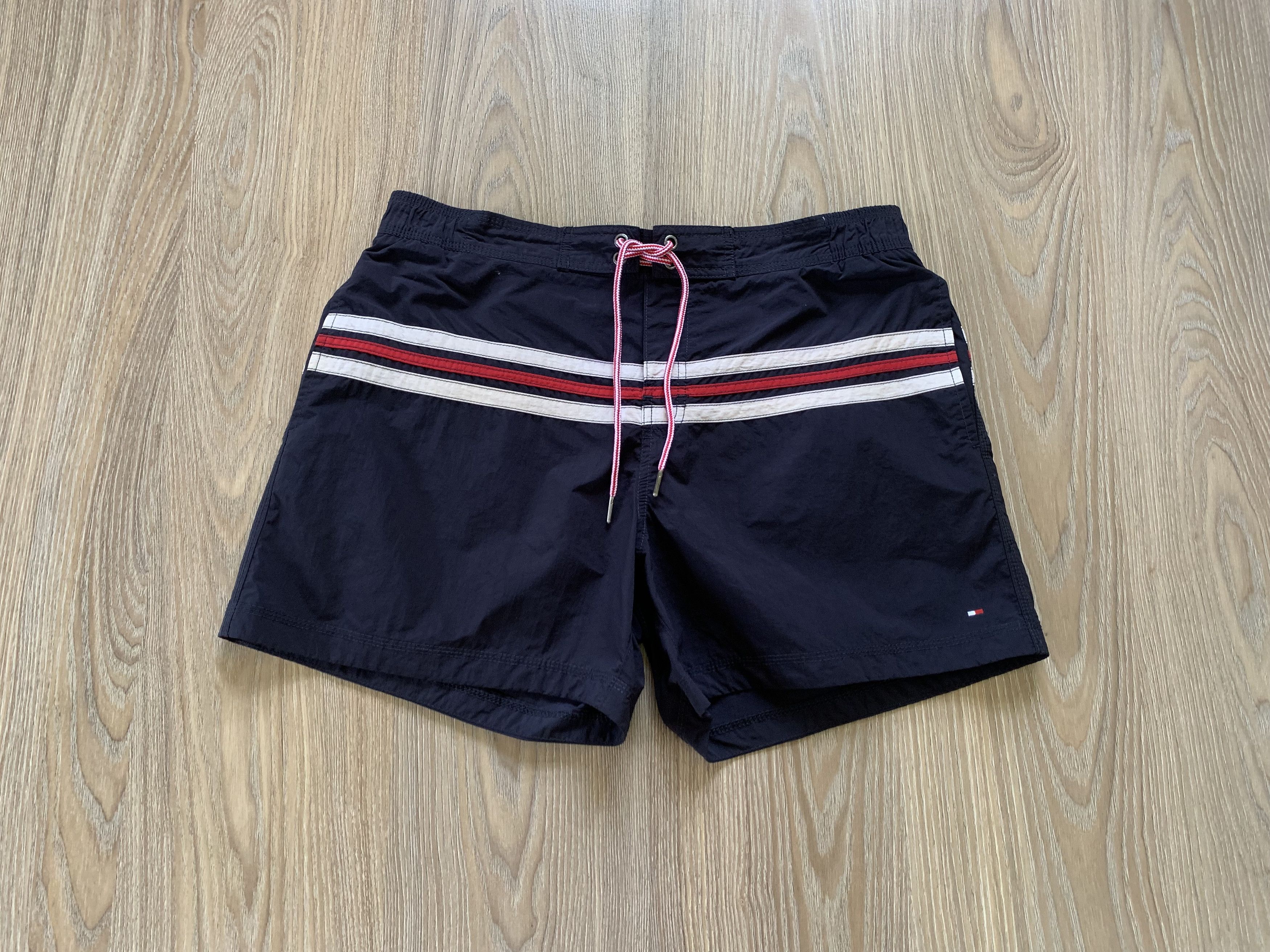 Tommy Hilfiger × Vintage Tommy Hilfiger Blue Swim Beach Shorts Size US 32 / EU 48 - 1 Thumbnail