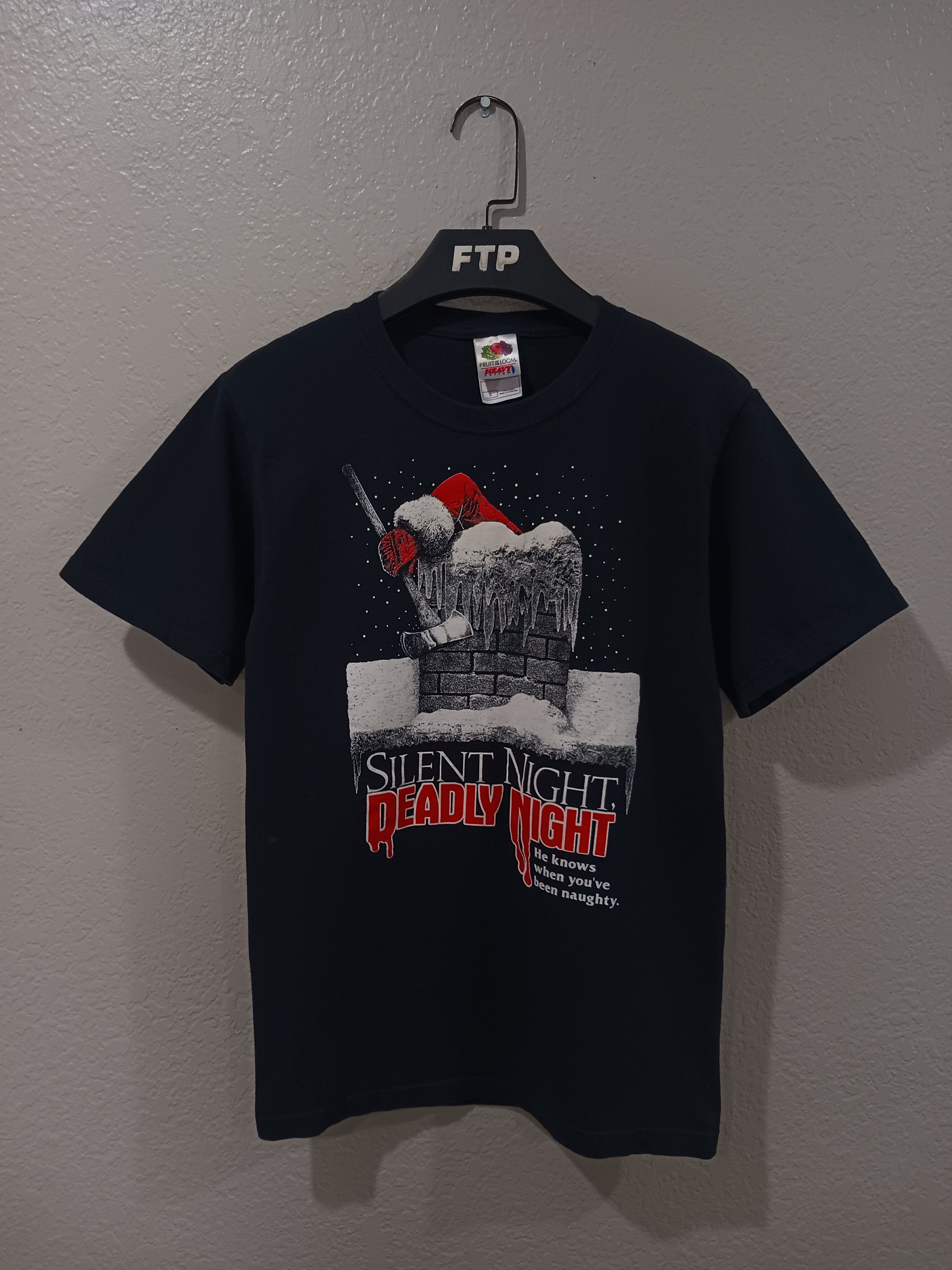 Silent Night Deadly Night Vintage 2000s Horror Movie T-Shirt