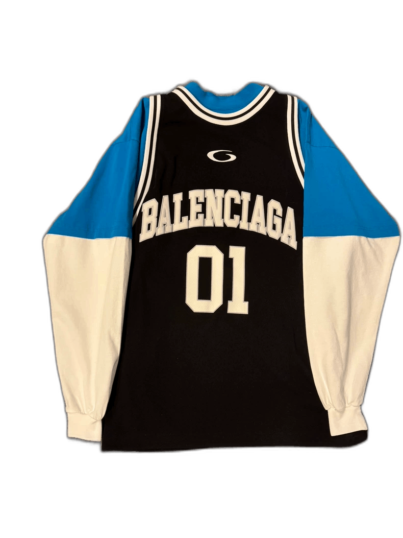 Balenciaga Balenciaga Basketball Series Long Sleeve Tee Size US M / EU 48-50 / 2 - 1 Thumbnail