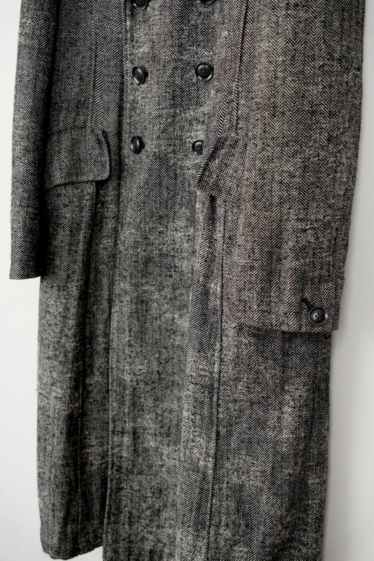Yohji Yamamoto Yohji Yamamoto 11AW DB Fishbone Black Raven Coat Size US S / EU 44-46 / 1 - 5 Thumbnail