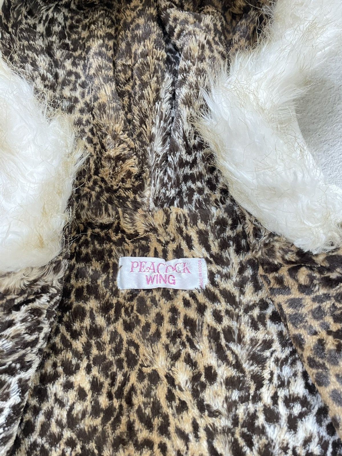 If Six Was Nine 2000s Archival White Faux Fur Hooded Leopard Y2K Hysteric if Size US S / EU 44-46 / 1 - 6 Thumbnail