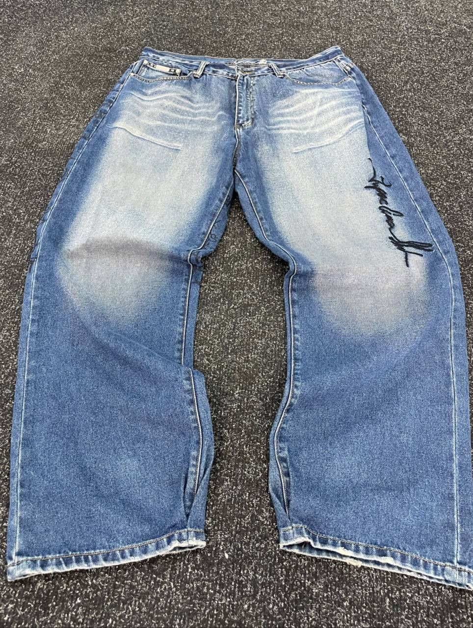 Hysteric Glamour × Le Grande Bleu (L.G.B.) × Makaveli Makavel HYSTERIC GLAMOUR BALENCIAGA STYLE FLARED PANTS BAGGY Size US 40 / EU 56 - 1 Thumbnail