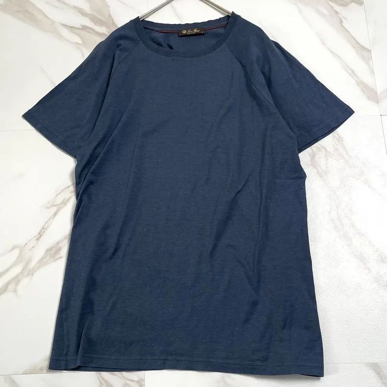 Loro Piana LORO PIANA Navy T-shirt Size US M / EU 48-50 / 2 - 2 Thumbnail