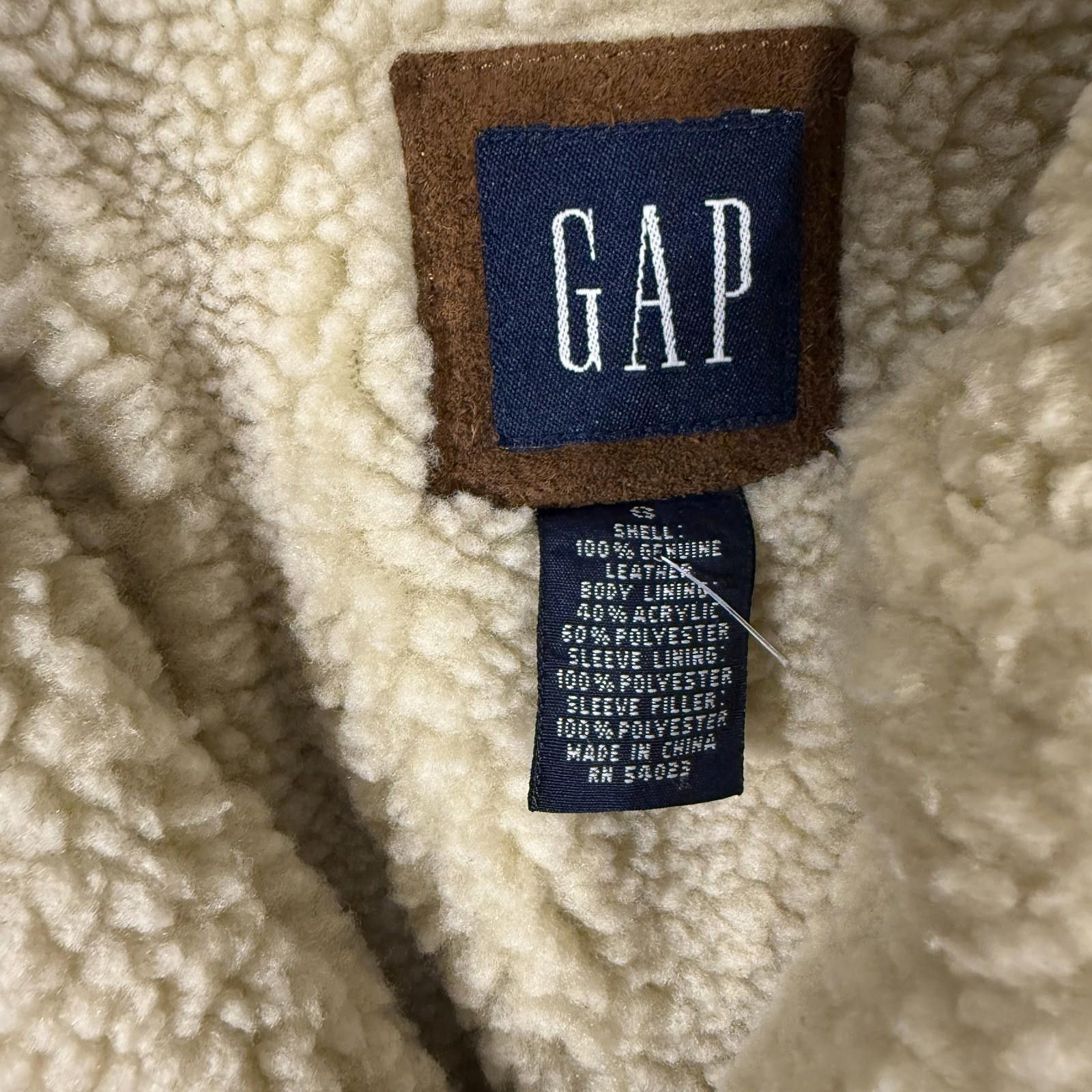 Gap GAP Y2K Genuine Suede Sherpa Jacket Coat Women Size Small Size S / US 4 / IT 40 - 3 Thumbnail