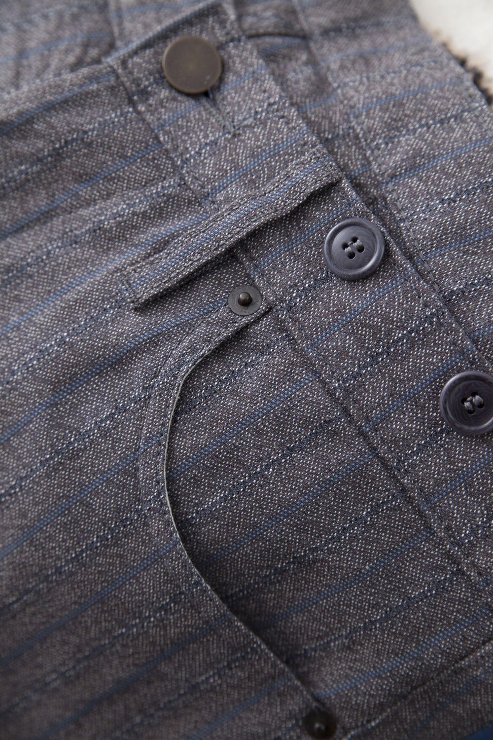 Nigel Cabourn Vintage striped work trousers Size US 32 / EU 48 - 5 Thumbnail