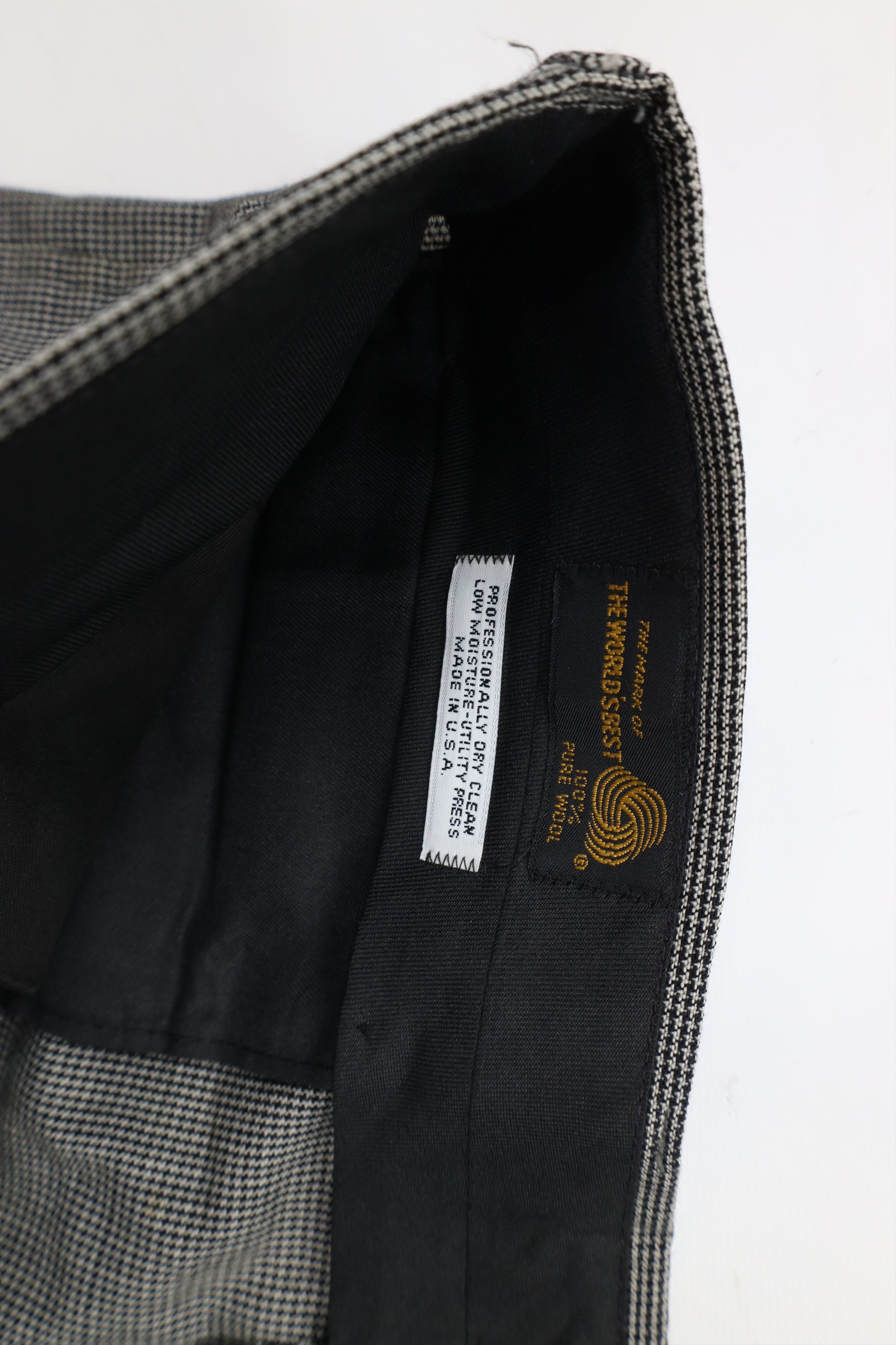 Vintage Vintage 90s Streetwear Houndstooth Wool Chino Pants USA Size US 36 / EU 52 - 8 Thumbnail