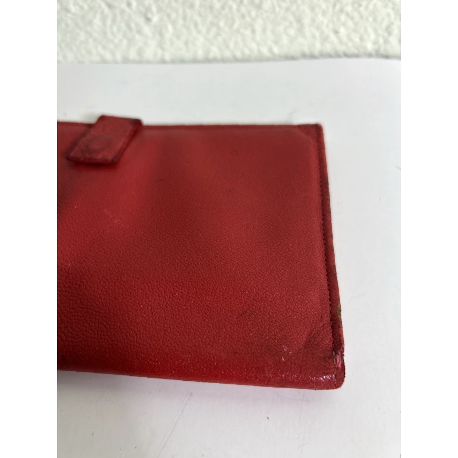 Vintage VINTAGE Princess Gardner Travel Wallet Women Red Stained Cowhide Passport/Tickets/Cards Folding Lightweight Size ONE SIZE - 2 Thumbnail