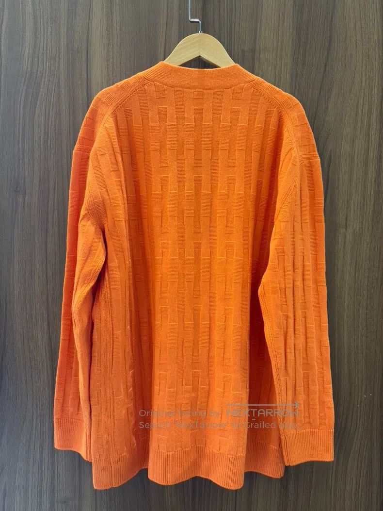 Hermes Hermes Orange wool cardigan, pure cashmere material Size XS / US 0-2 / IT 36-38 - 2 Thumbnail