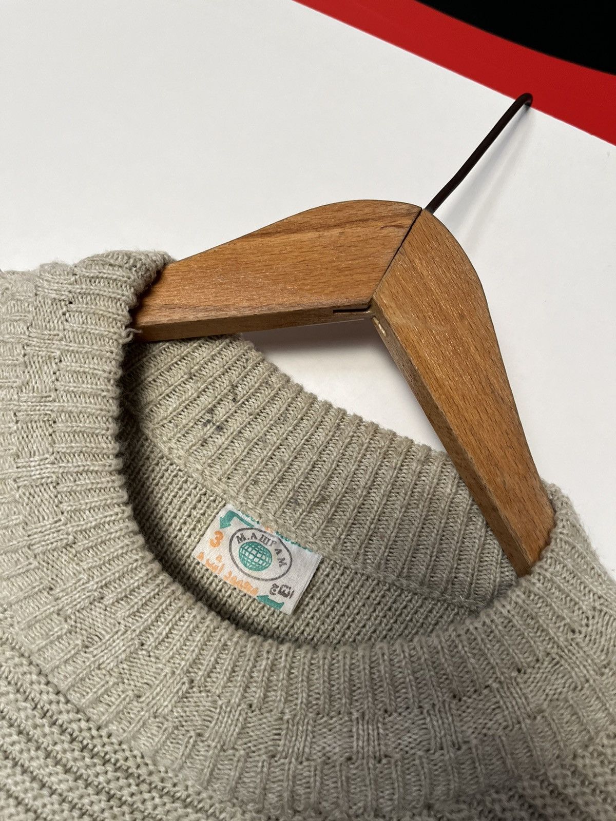 Vintage Vintage 90’s Wool Avant Garde Crewneck / Sweater Opium Y2K Size US L / EU 52-54 / 3 - 5 Thumbnail