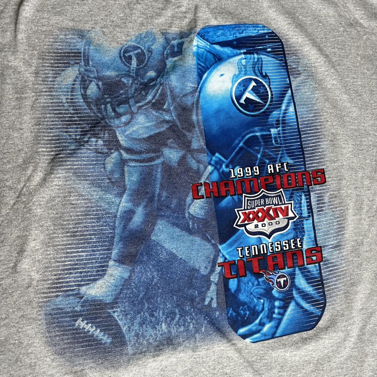 NFL New Vintage 1999 NFL Tennessee Titans AFC Champions T Shirt Size US XXL / EU 58 / 5 - 5 Thumbnail