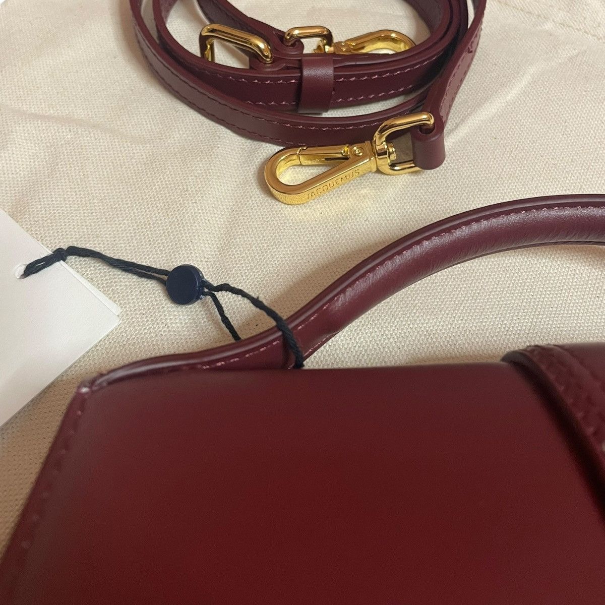 Jacquemus Jacquemus Le Grand Bambino Bordeaux Size ONE SIZE - 7 Thumbnail