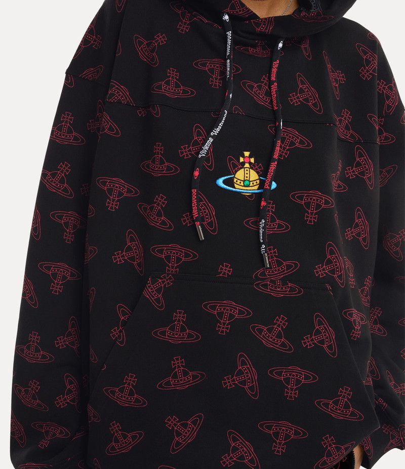 Vivienne Westwood o1srvl11e0326 Fresh Hoodie in Black/Red Size US XL / EU 56 / 4 - 5 Thumbnail