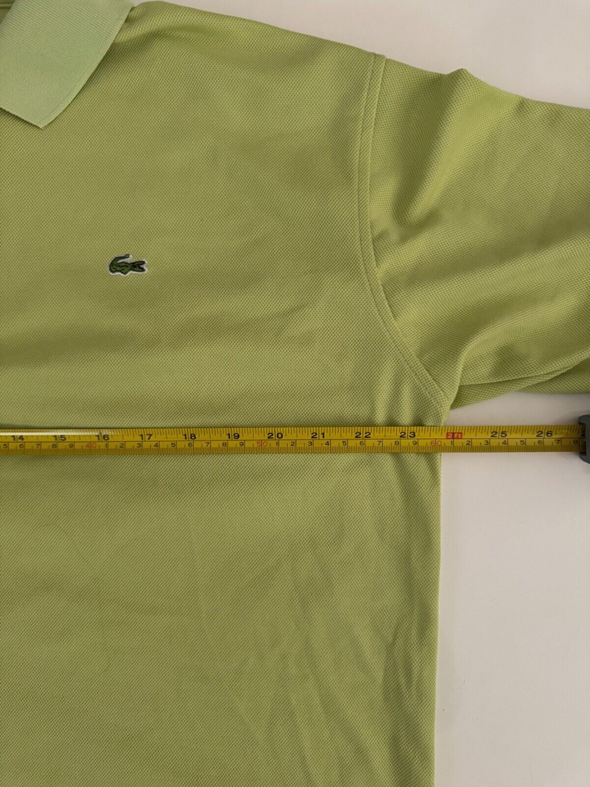 Lacoste Lacoste Men's Size 7 Green Chartreuse Polo Shirt Logo Short Size US L / EU 52-54 / 3 - 4 Thumbnail