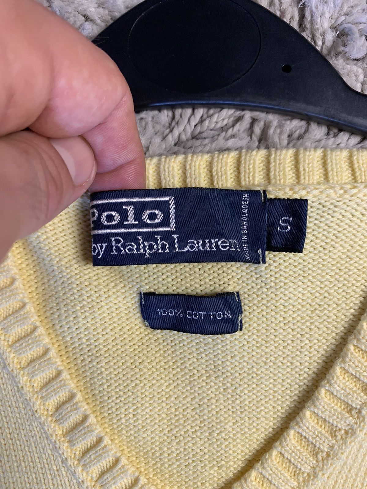 Polo Ralph Lauren × Ralph Lauren × Vintage Vintage Polo Ralph Lauren yellow Vest Size US S / EU 44-46 / 1 - 5 Thumbnail