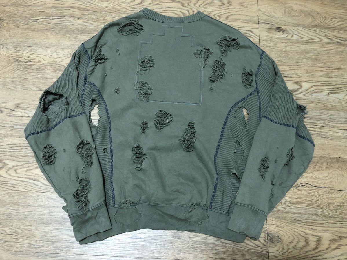 Cav Empt Cav Empt plague ribbed crewneck sweatshirt olive green Size US L / EU 52-54 / 3 - 14 Thumbnail