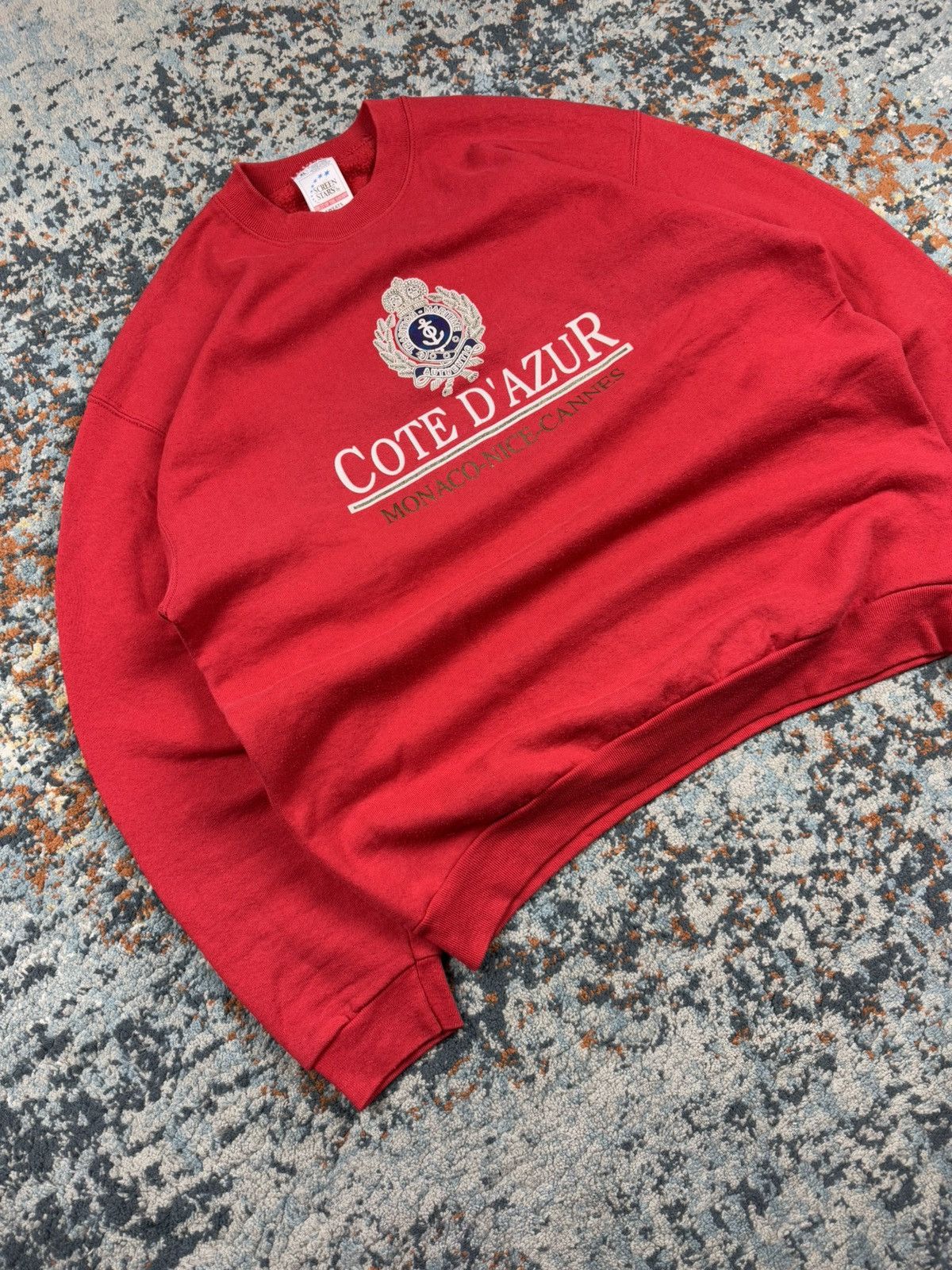 Other × Vintage Vintage 90s Côte d’Azur azure coast graphic sweatshirt Size US XL / EU 56 / 4 - 2 Thumbnail