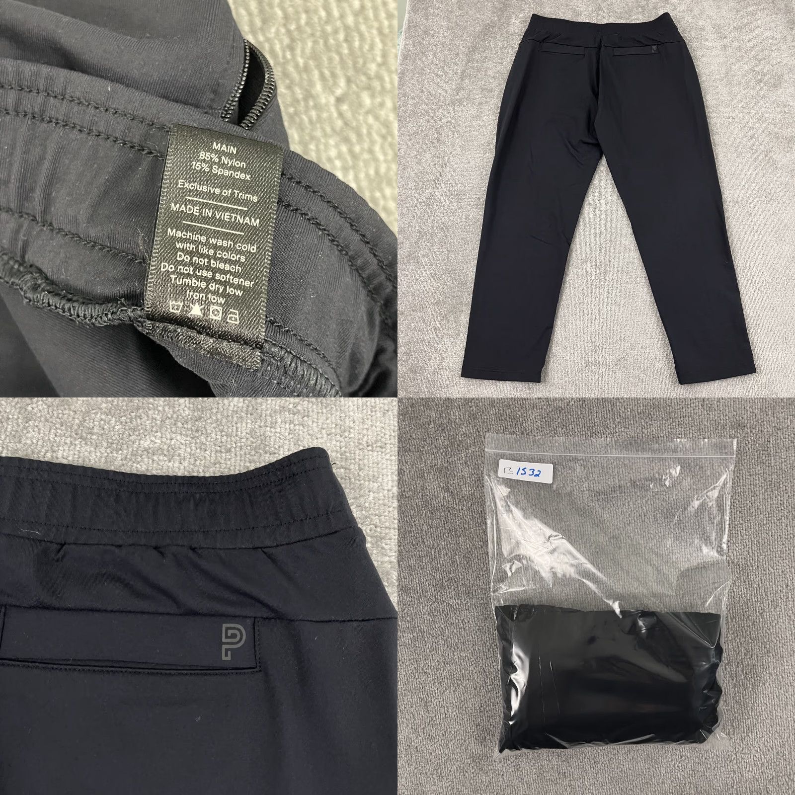 Vintage PUBLIC REC Everyday Pants Mens 34x27 Black Pull On Tapered Athleisure Travel Size US 34 / EU 50 - 8 Thumbnail