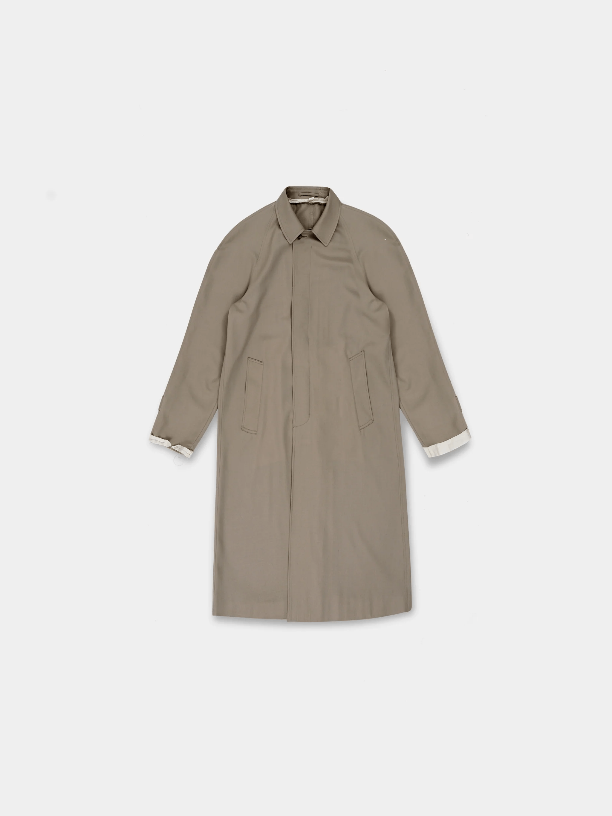 image of Vuja De Lien Virgin Wool Coat in Beige, Men's (Size Medium)