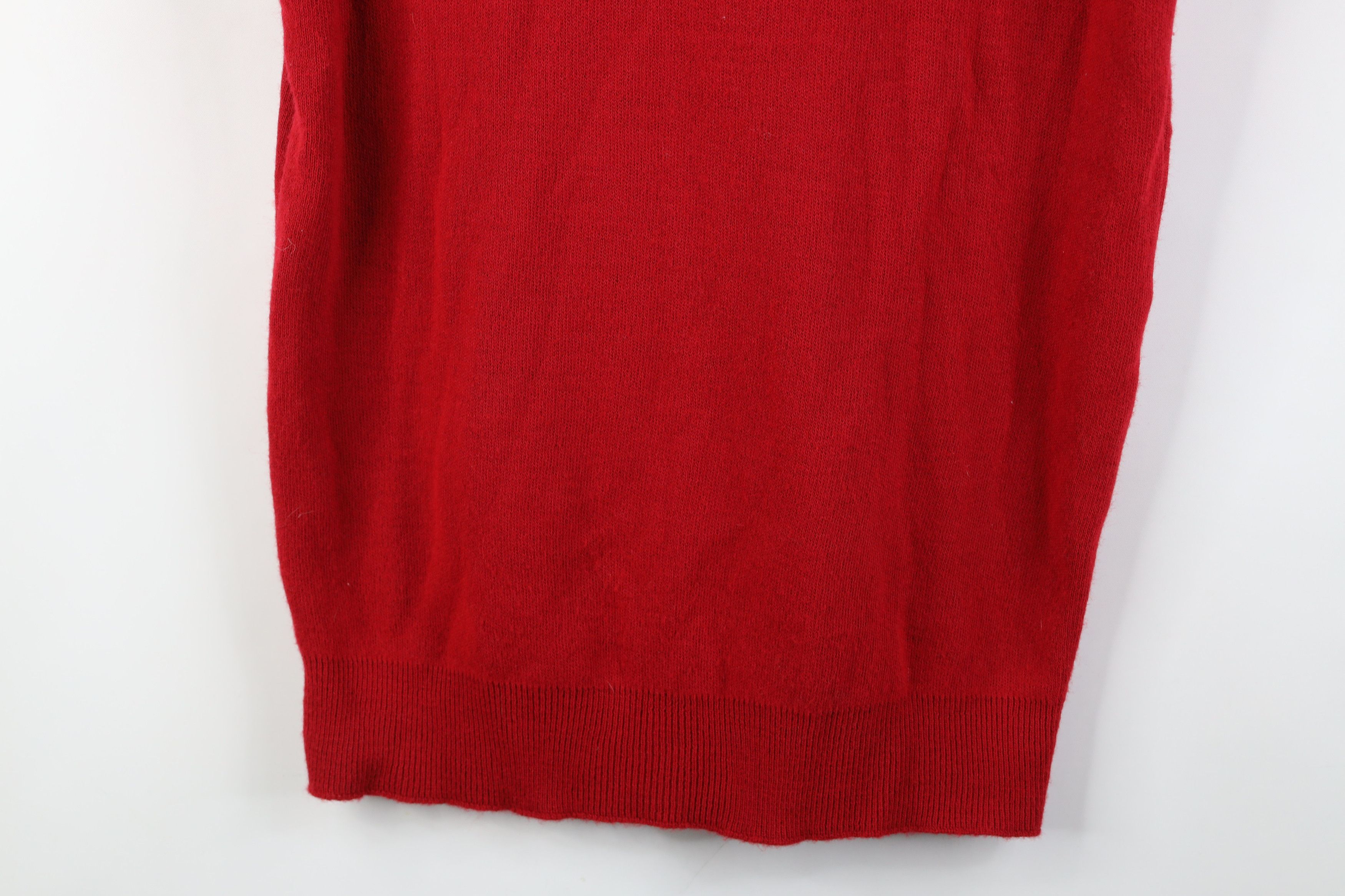 Vintage Deadstock Vintage 70s Streetwear V-Neck Sweater Vest Red USA Size US L / EU 52-54 / 3 - 10 Thumbnail