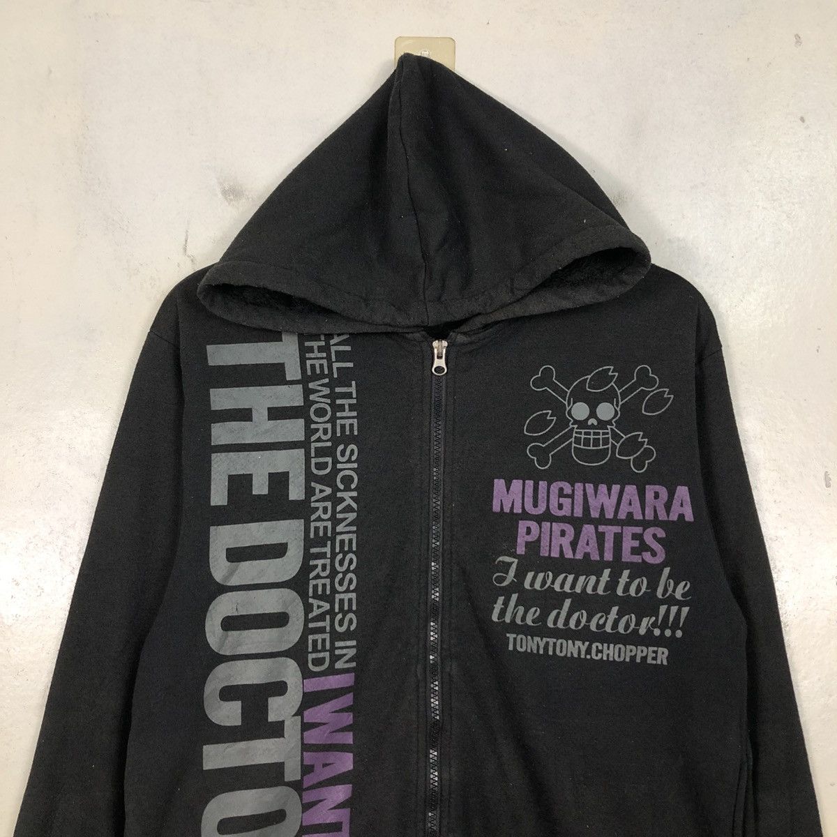 Japanese Brand 📌Cartoon Zipper Hoodie Mugiwara Pirates One Piece Big Logo Size US M / EU 48-50 / 2 - 5 Thumbnail