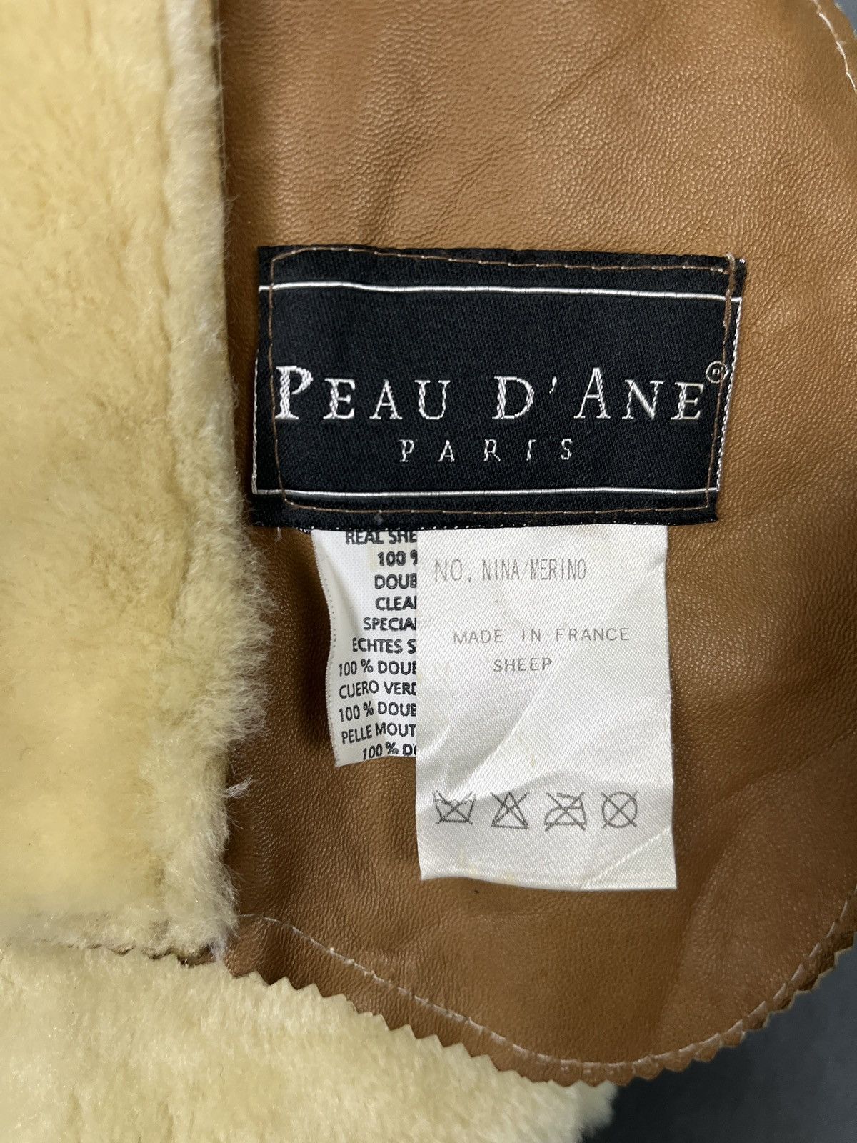 Genuine Leather × Vintage Peau D’ Ane Made in France Real Sheep Leather Suede Jacket Size S / US 4 / IT 40 - 8 Thumbnail