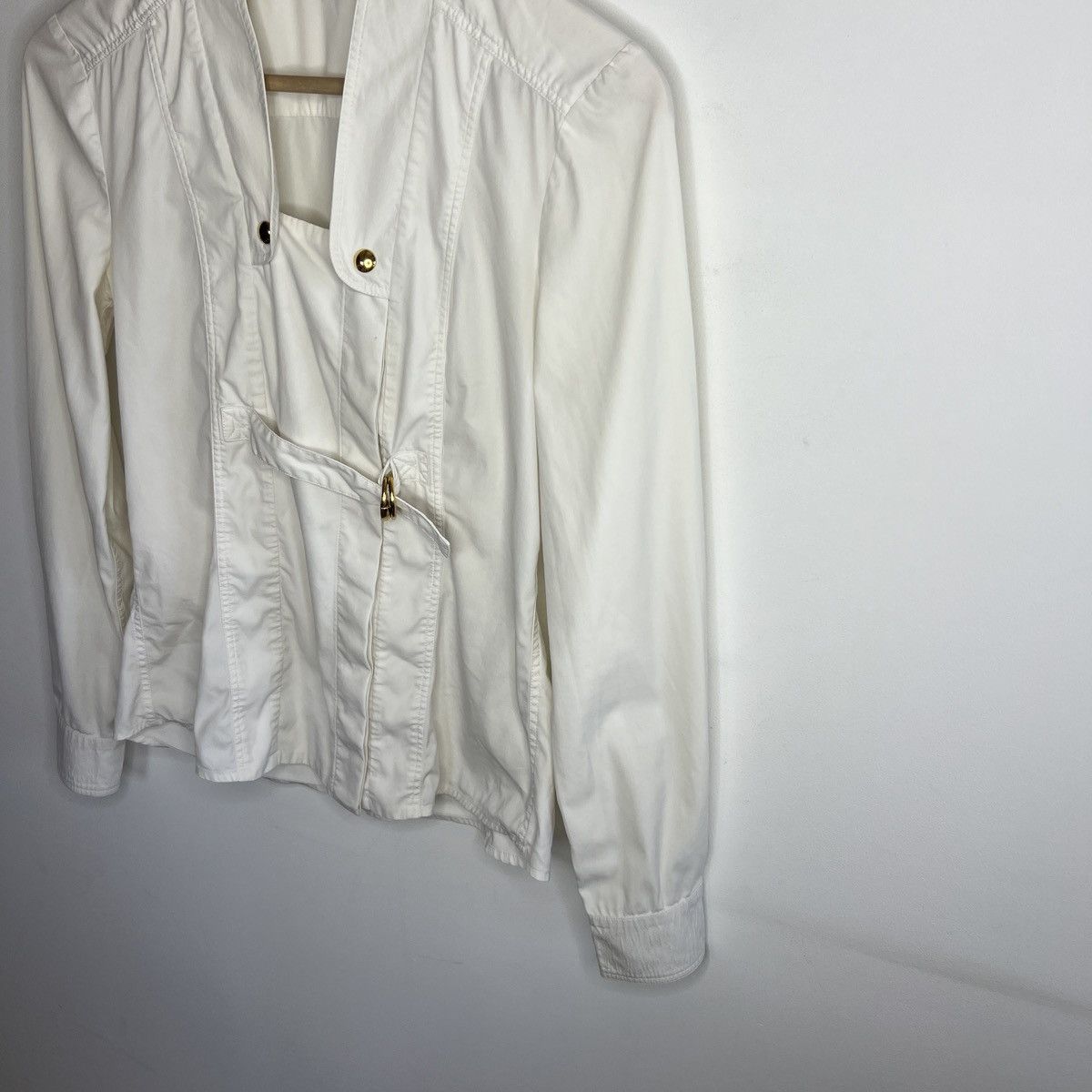 Gucci SS11 Gucci Horsebit Shirt Ecru Size S / US 4 / IT 40 - 2 Thumbnail