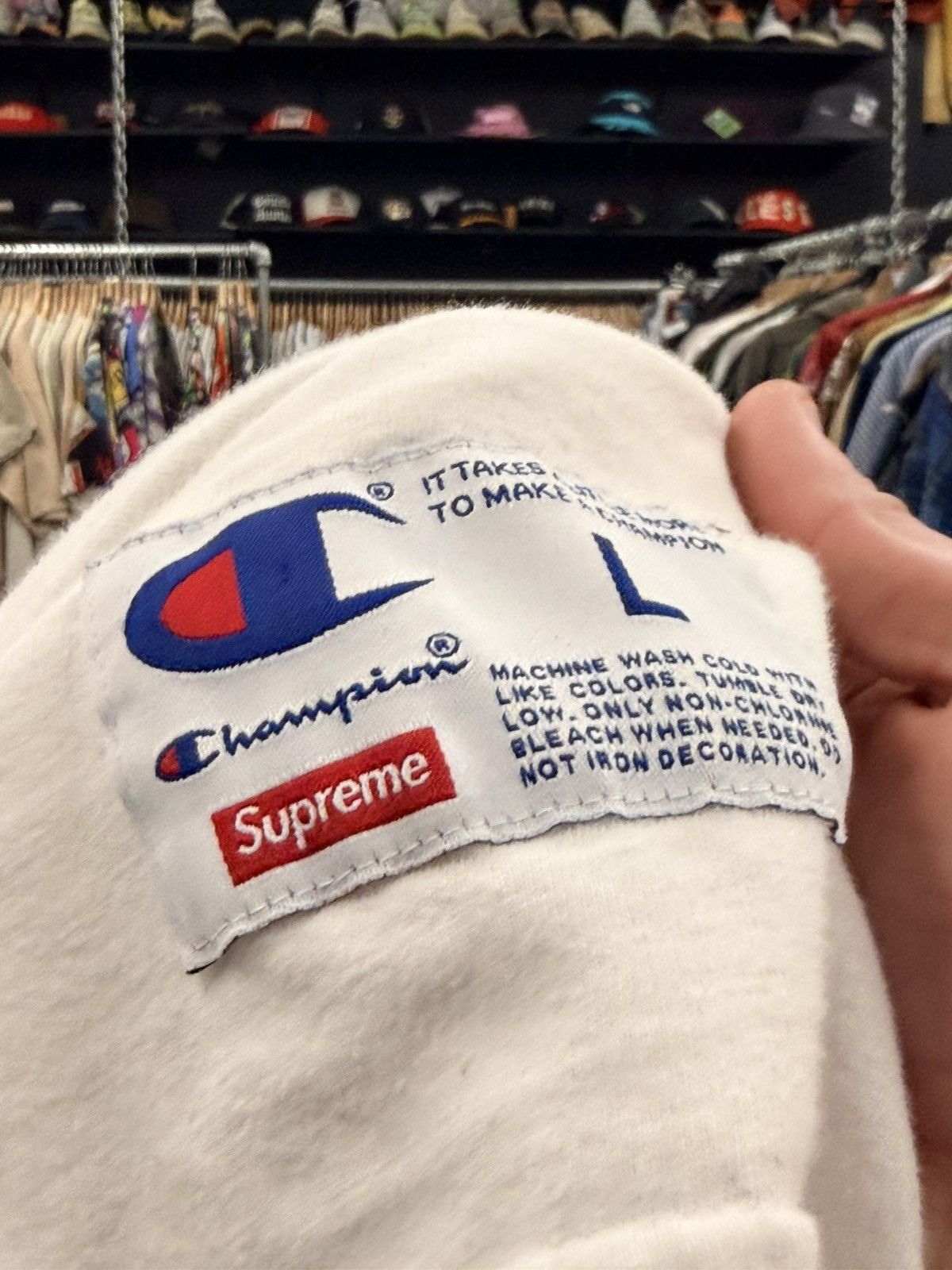 Supreme Supreme x Champion LongSleeve Size US L / EU 52-54 / 3 - 4 Thumbnail