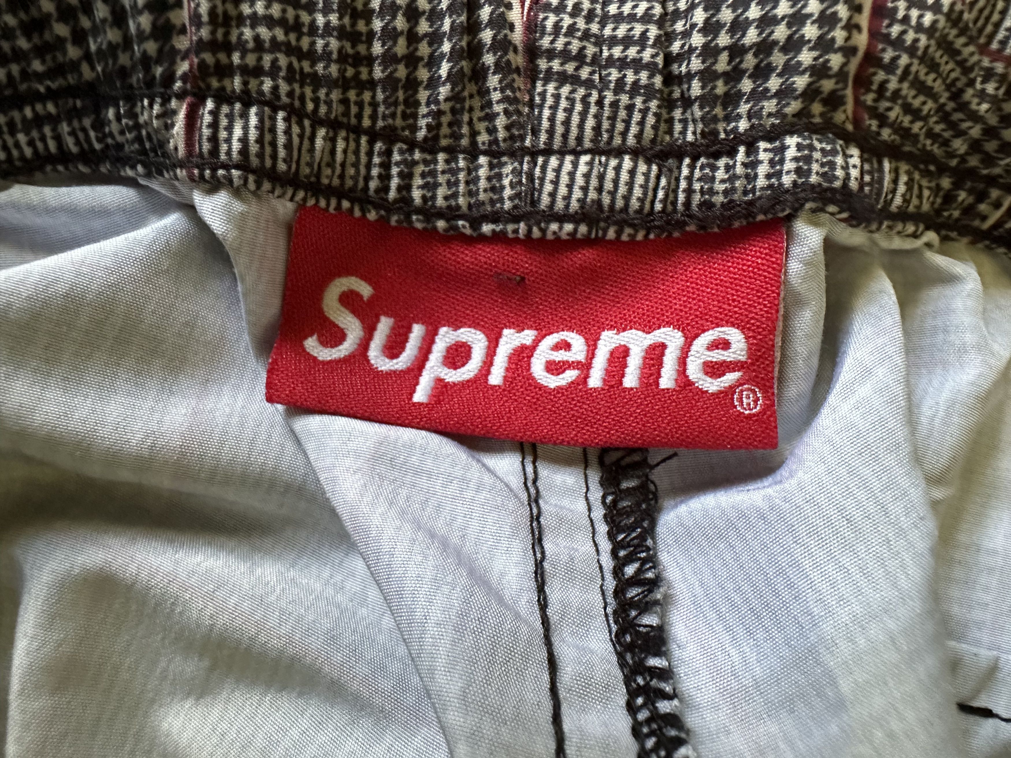 Supreme SS20 Track Pant XL Tan Glen Plaid Size US 36 / EU 52 - 4 Thumbnail