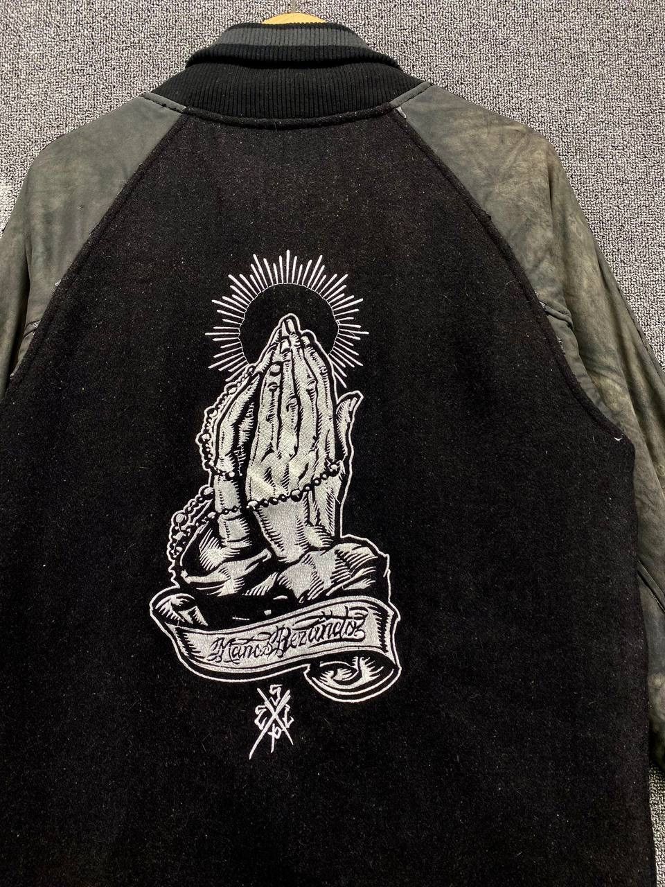 Japanese Brand Vintage Eyecandy Paisley Inspired Wacko Maria Varsity Jacket Size US L / EU 52-54 / 3 - 5 Thumbnail