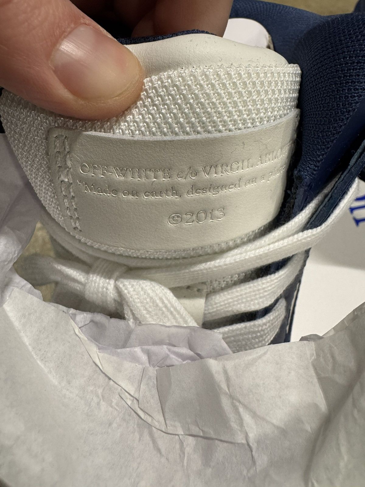 Off-White Off-White Out of Office Mid Top Leather Sneaker NEW 800$ Size US 9 / EU 42 - 7 Thumbnail