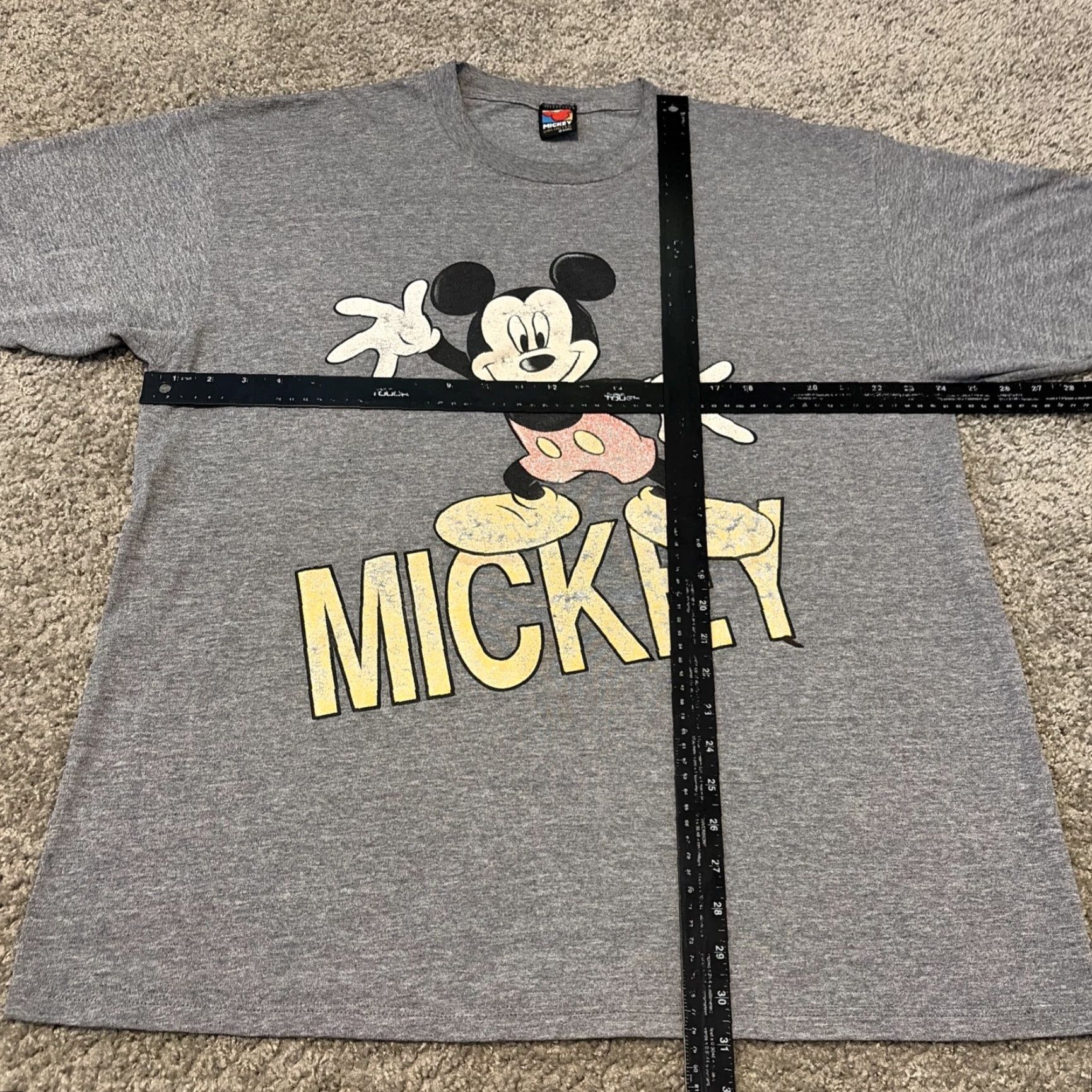 Mickey Unlimited VINTAGE 90s Mickey Mouse Disney Unlimited Greg Big Graphic T-Shirt XL Men Gray Mickey Mouse Shirts Mens 90s Disney Unlimited Size US XL / EU 56 / 4 - 4 Thumbnail