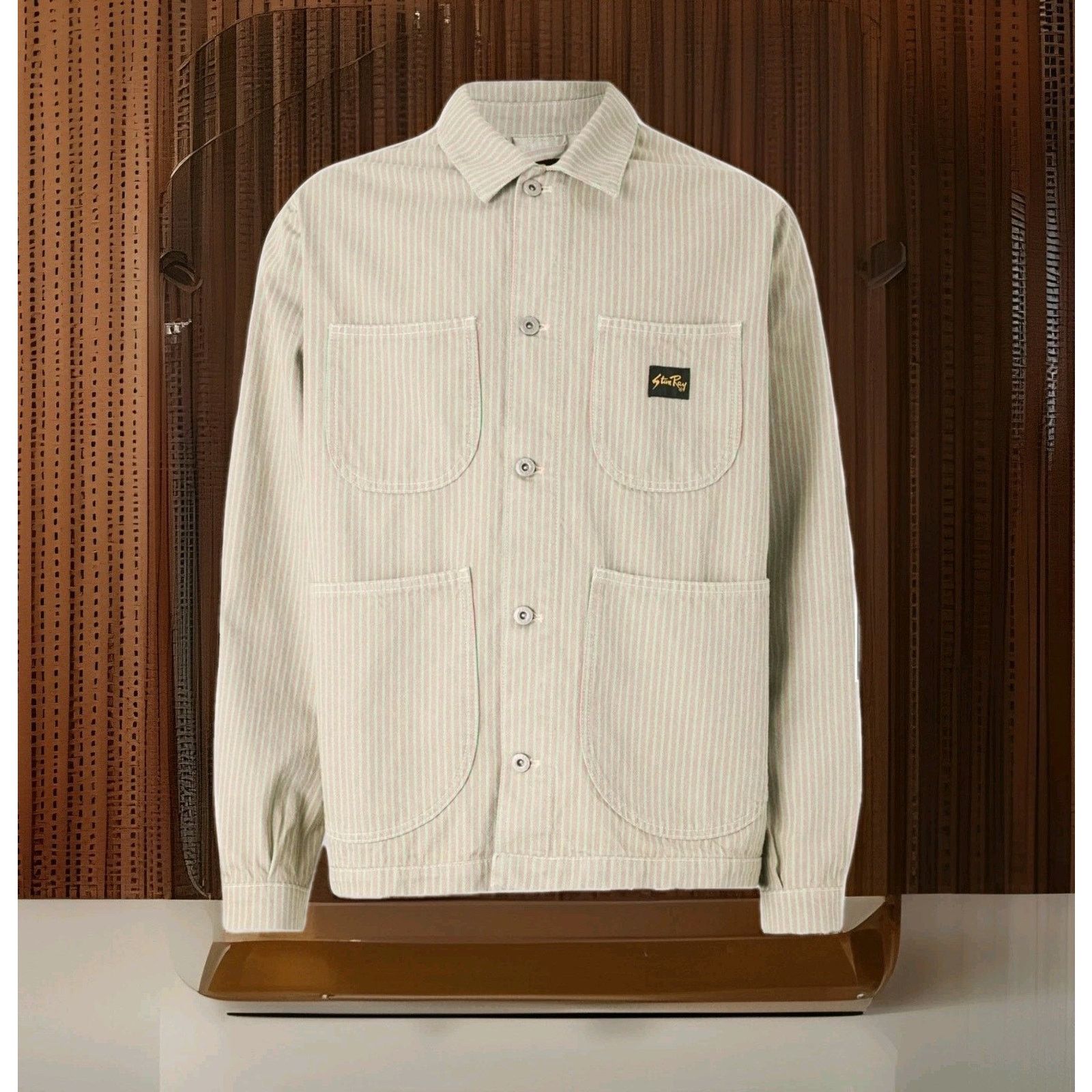 Stan Ray STAN RAY Shop Coverall acket Hickory Stripe USA Cotton XS Size US XS / EU 42 / 0 - 6 Thumbnail