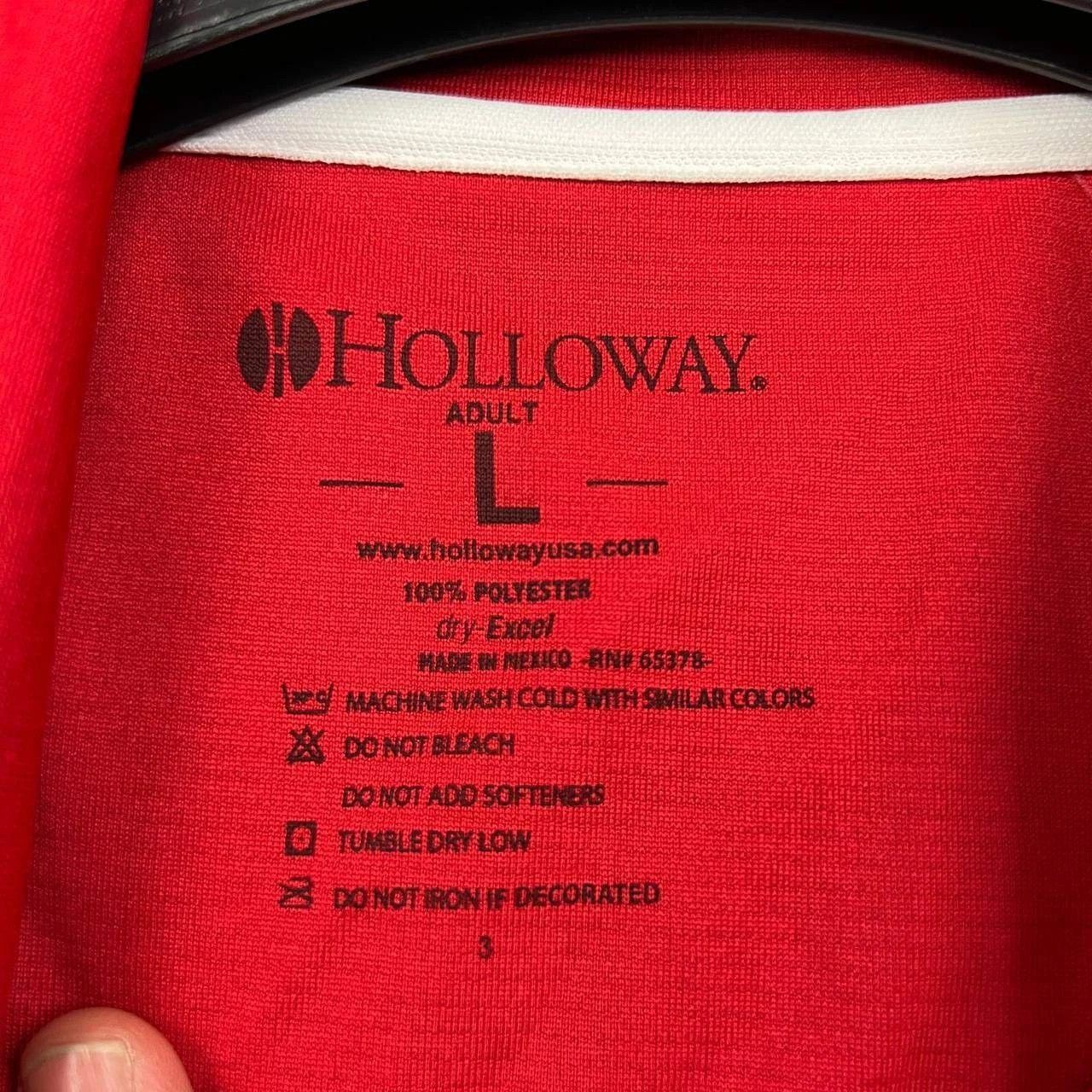 Holloway Holloway Polo Shirt Men Red Short Sleeve Collared Adult L Size US L / EU 52-54 / 3 - 3 Thumbnail