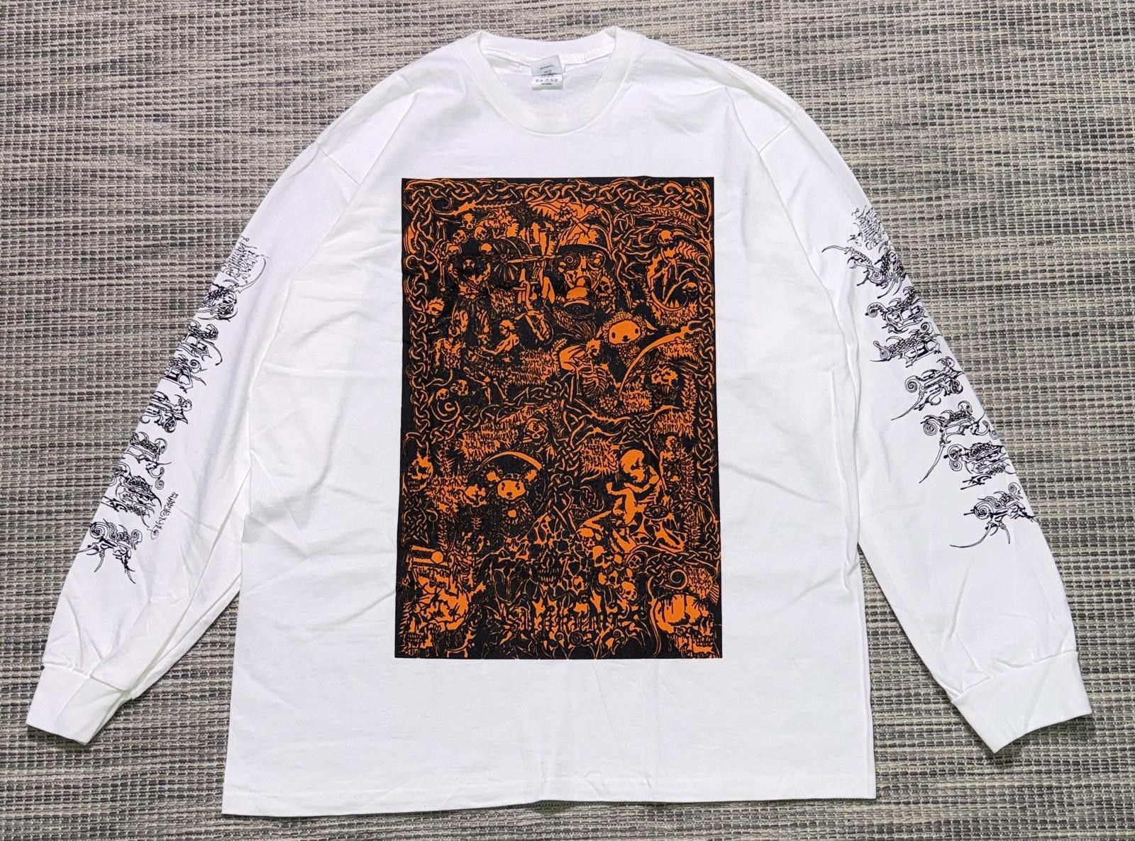 Supreme Supreme White/Orange Wombat Men's Long Sleeve Size US XL / EU 56 / 4 - 1 Thumbnail