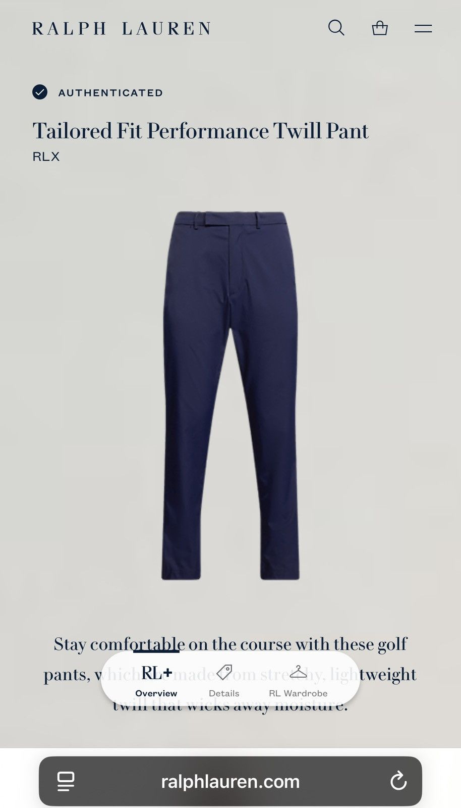 Polo Ralph Lauren Polo Ralph Lauren men’s golf pants 32x32 navy NWT Size US 32 / EU 48 - 4 Thumbnail
