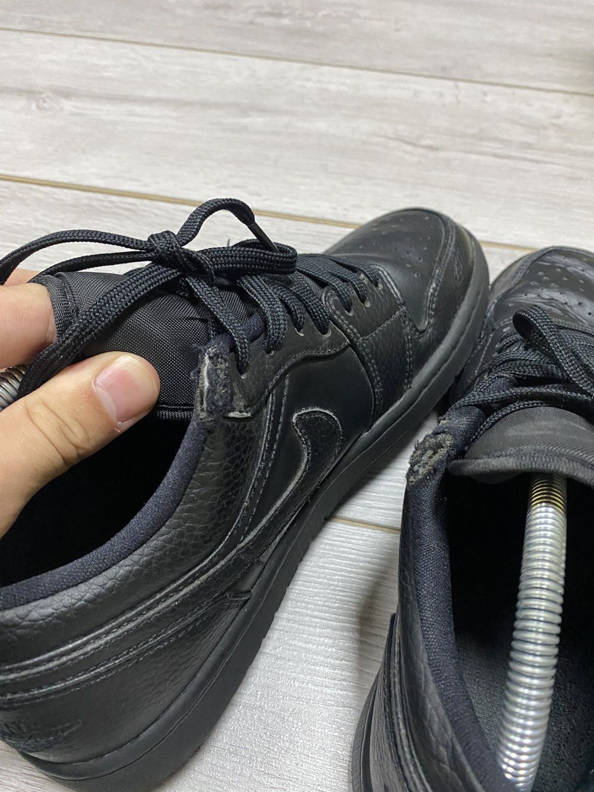 Jordan Brand Nike Jordan low triple black sneakers Size US 8.5 / EU 41-42 - 10 Thumbnail