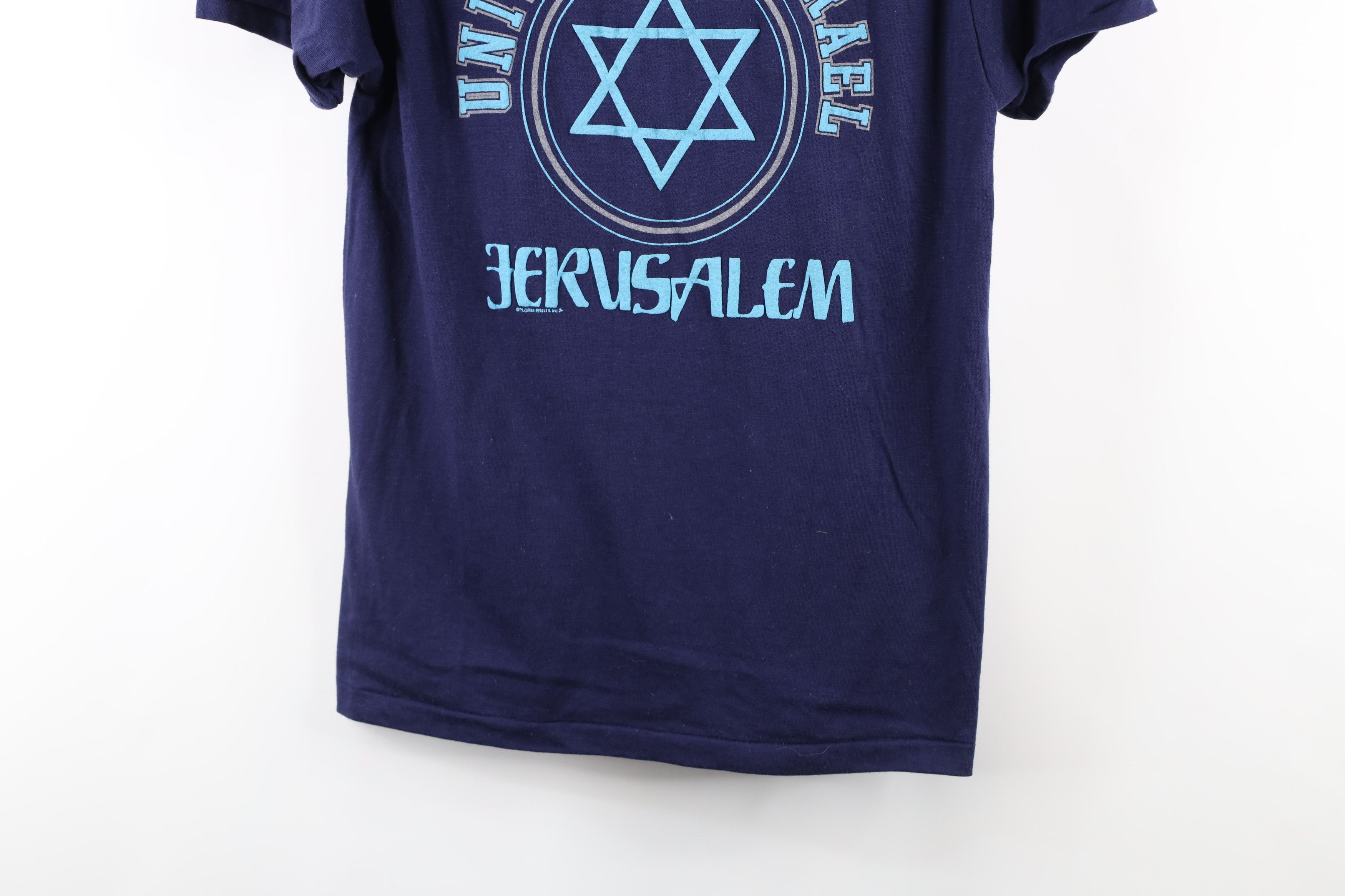 Vintage Vintage 70s Out University of Israel Jerusalem T-Shirt USA Size US L / EU 52-54 / 3 - 3 Thumbnail