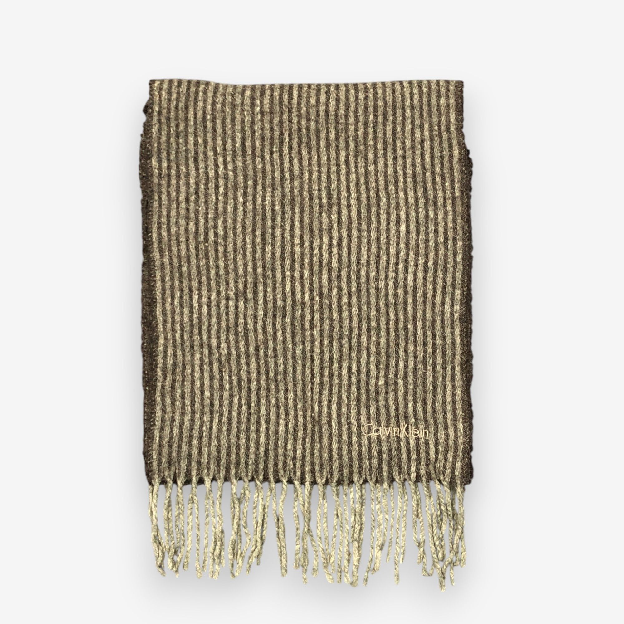 Calvin Klein Vintage Calvin Klein Scarf Muffler Wool Winter Scarves Size ONE SIZE - 3 Thumbnail