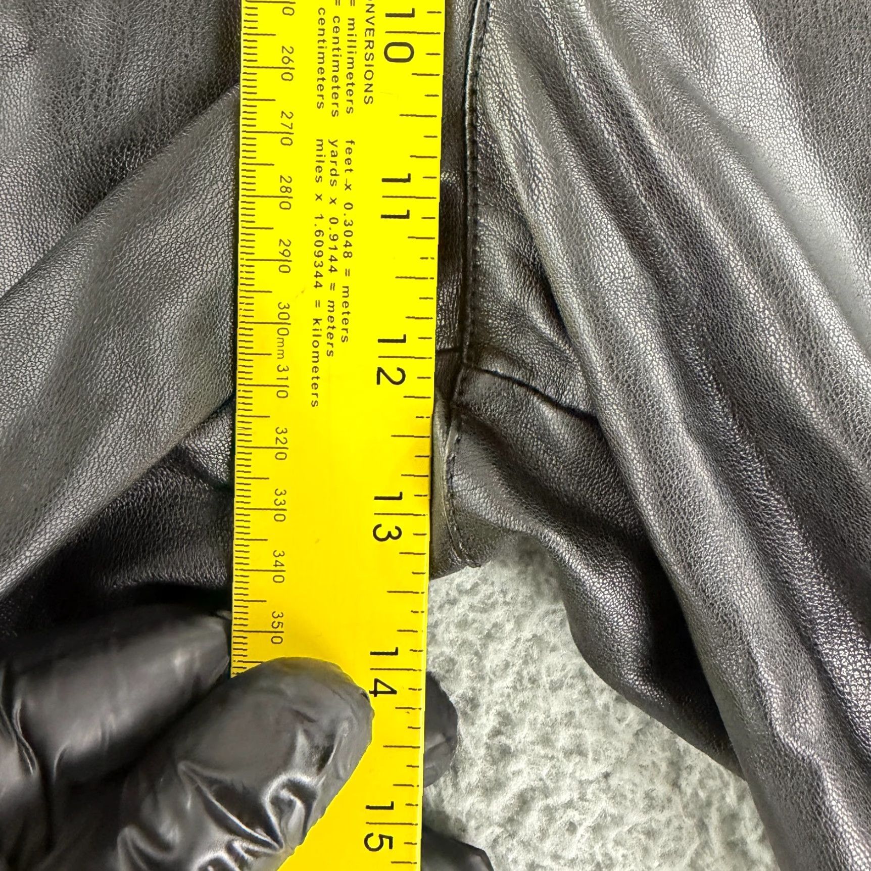 Vintage We The Free Wide-Leg Pants Womens Size 12 Black Faux Leather High-Rise Casual Size 34" / US 12 / IT 48 - 5 Thumbnail