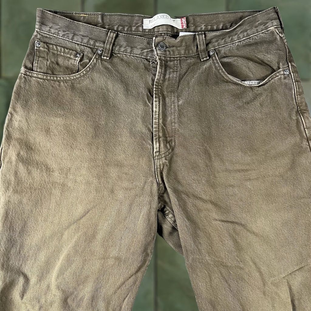Levi's VINTAGE Levi's 550 Jeans Mens 36x32 Brown Relaxed Tapered Cotton VTG USA Size US 36 / EU 52 - 1 Thumbnail