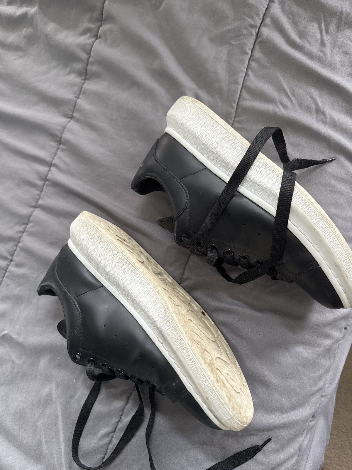 Alexander McQueen McQueen Oversized Leather Platform Sneakers Size US 8 / EU 41 - 4 Thumbnail