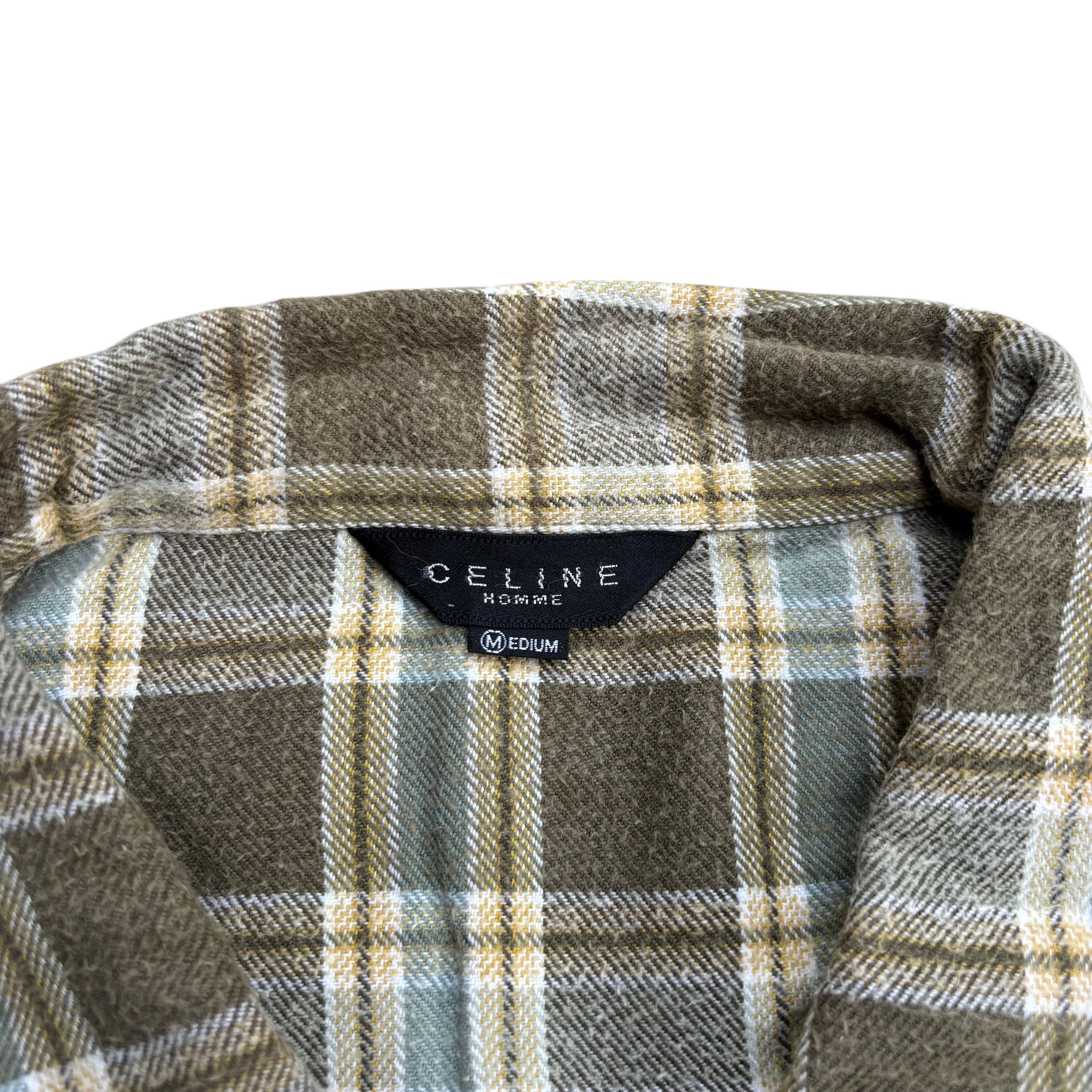 Celine Celine Homme Flannel Shirt Size M / US 6-8 / IT 42-44 - 7 Thumbnail