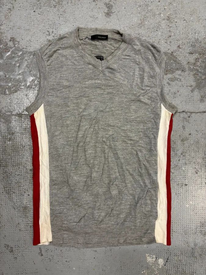 Dsquared2 SS2004 Dsquared2 Grey Rebel Classy Sleeveless Sweater Size US M / EU 48-50 / 2 - 1 Thumbnail