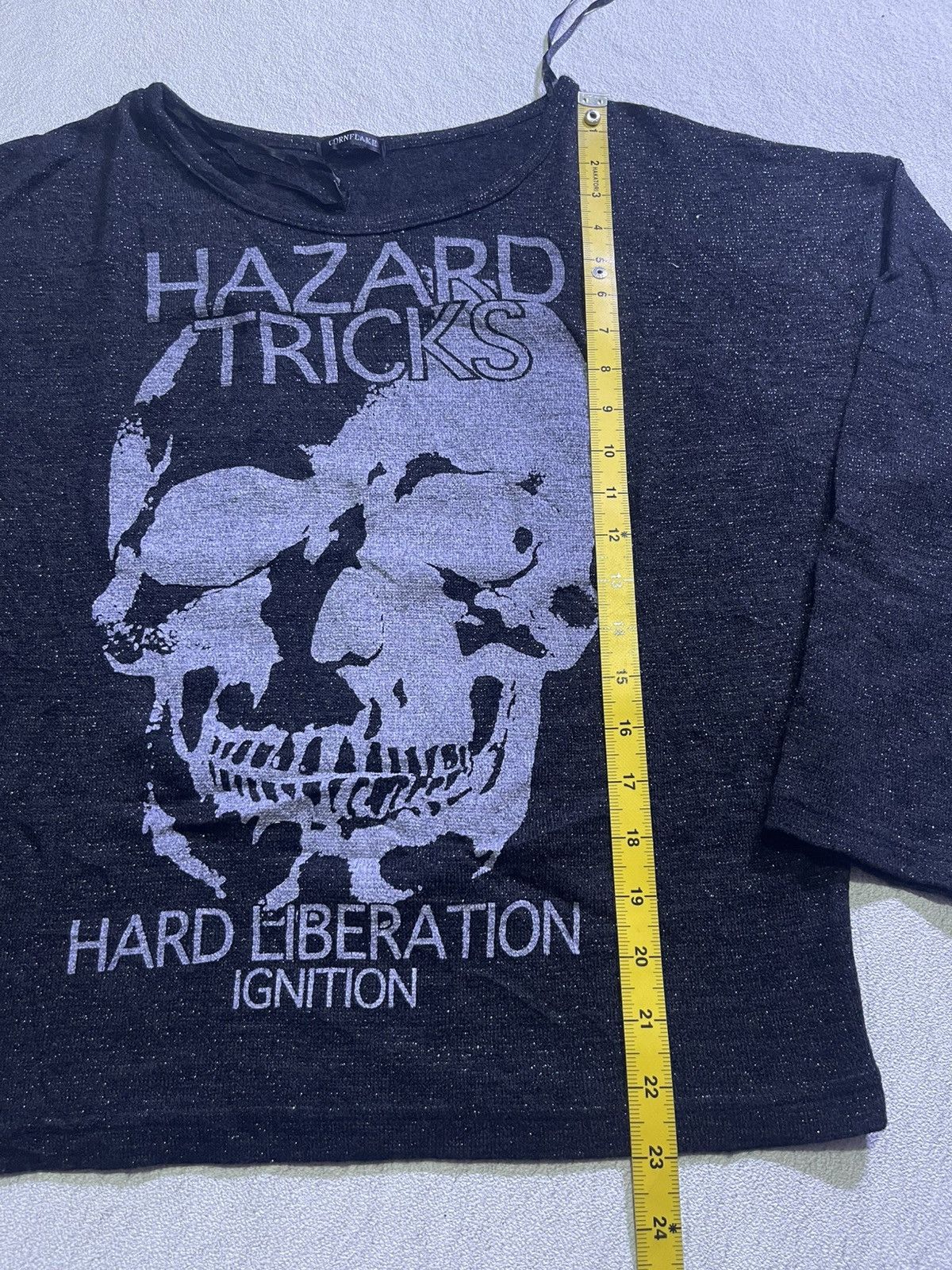 Hysteric Glamour Y2K CORNFLAKE long tshirt big skull motif Size US L / EU 52-54 / 3 - 7 Thumbnail
